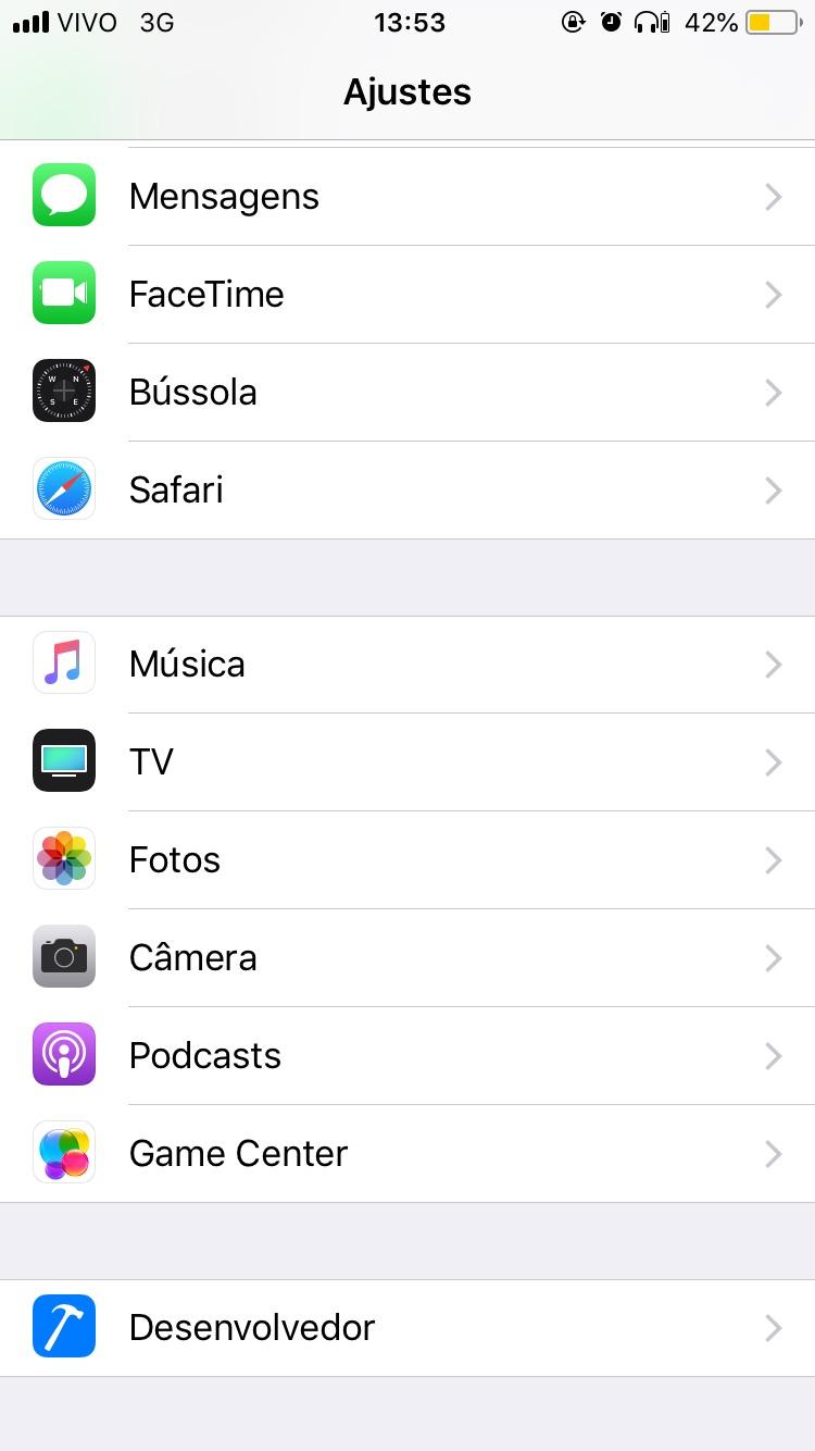Developer settings? ios
