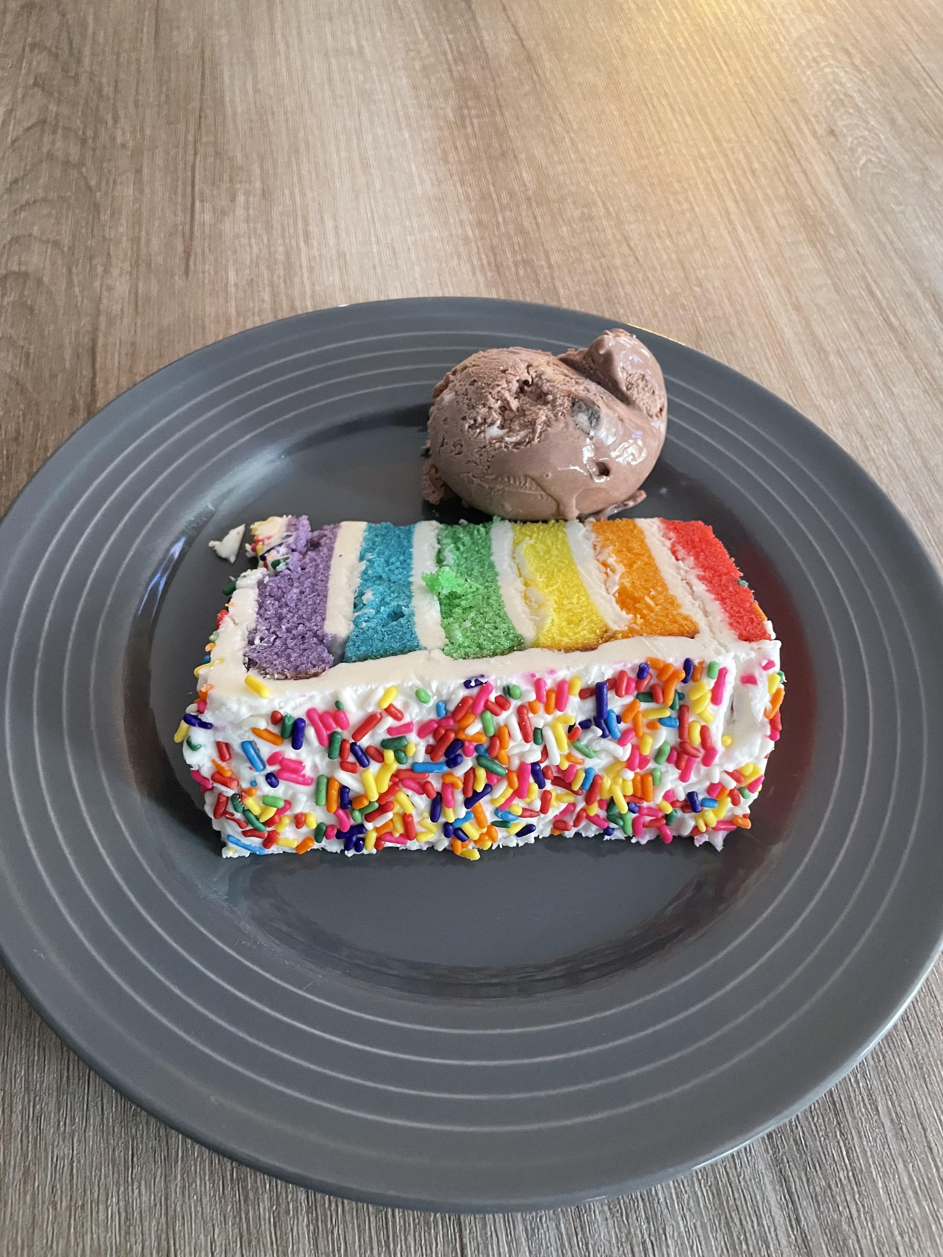 Carlo’s rainbow cake r/DessertPorn