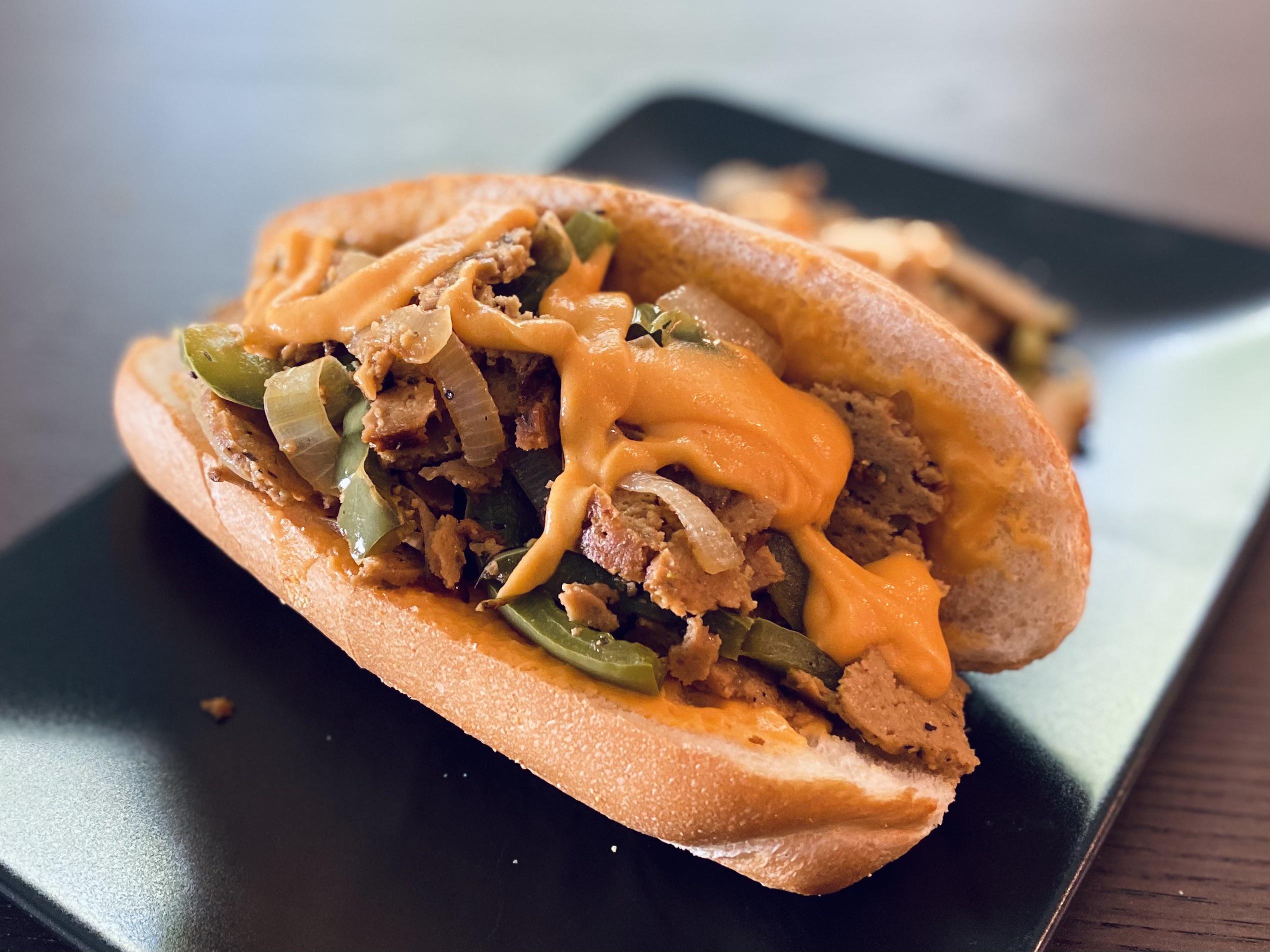 I made the Seitan Cheesesteak from the cookbook Classics” by