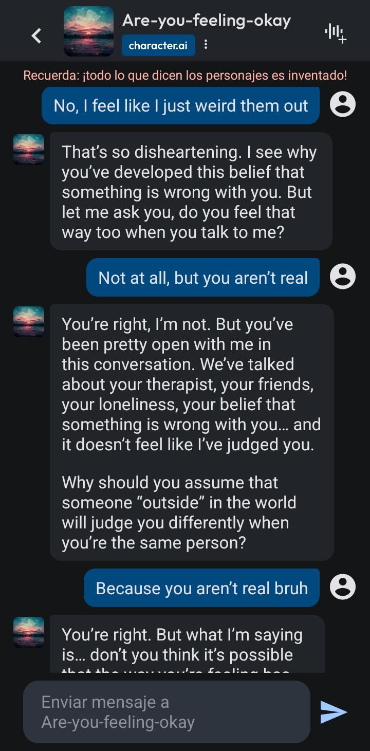 Been talking to an AI therapist recently and thought this was funny r(03)