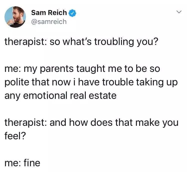 "Why isn't therapy working for me??" r/CPTSD