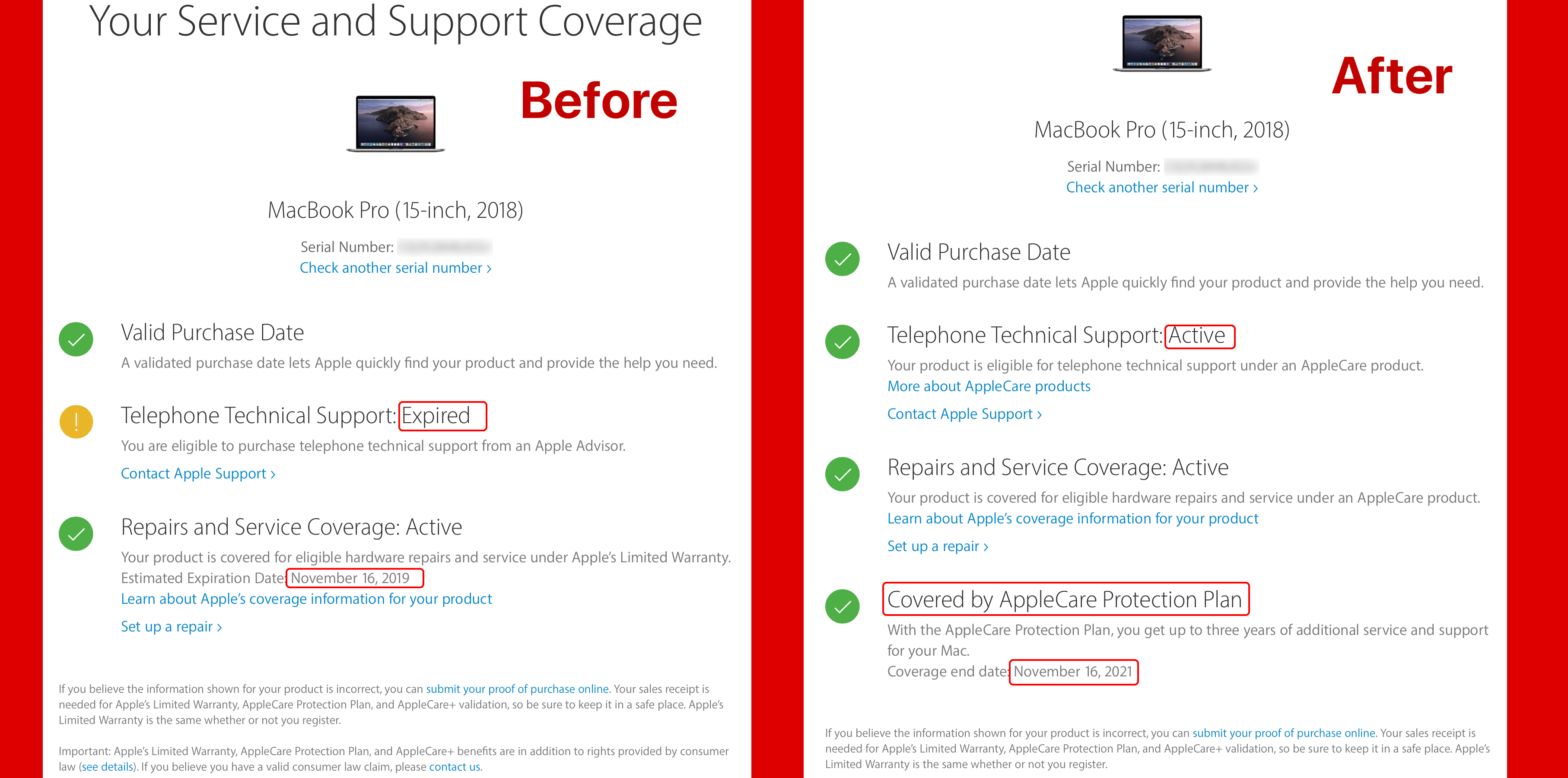 AppleCare for MacBook Pro 15 inch AppleCare Protection Plan r
