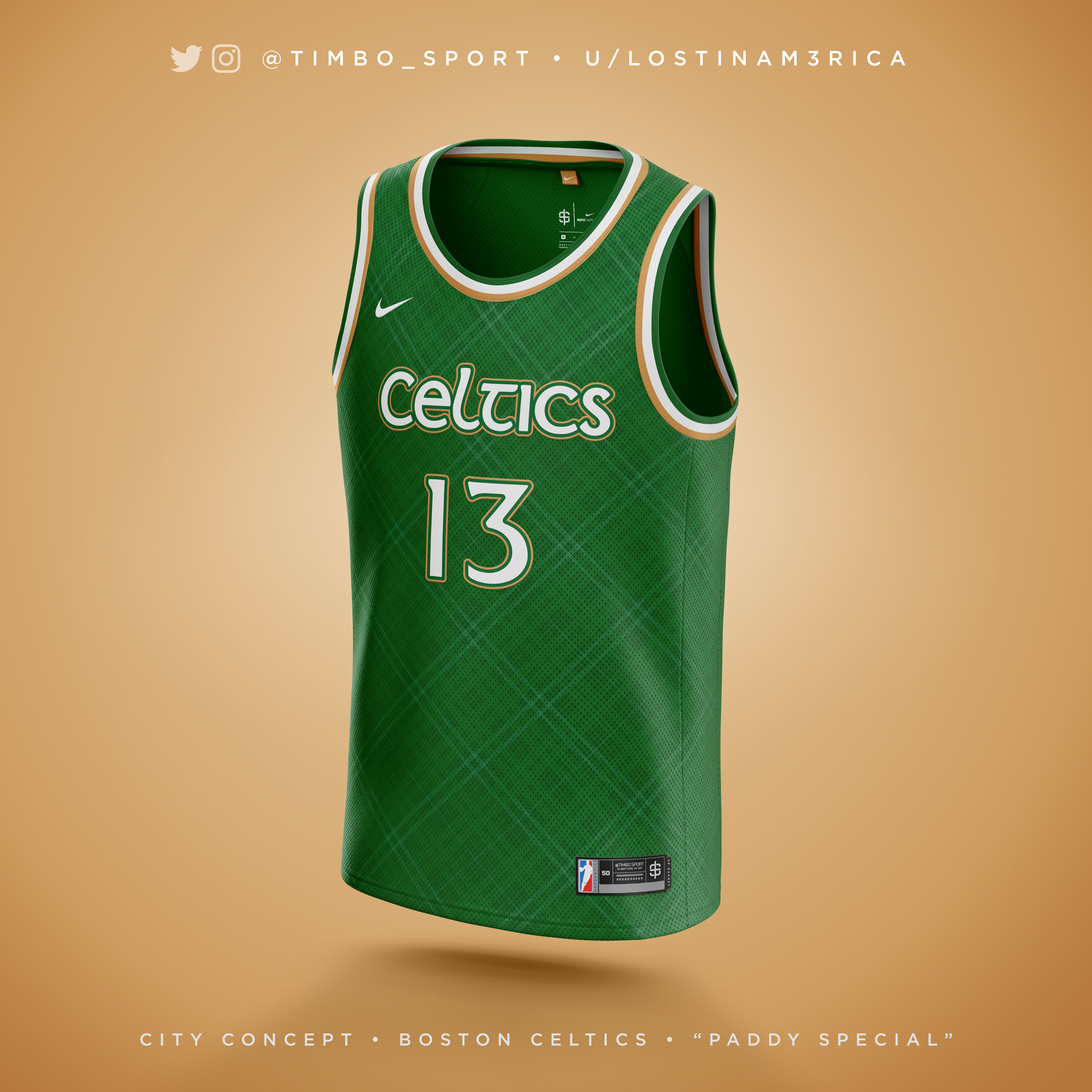 Eltics Uniform Christmas 2022 Celtics City Concept: Paddy Special [Oc] : R/Bostonceltics