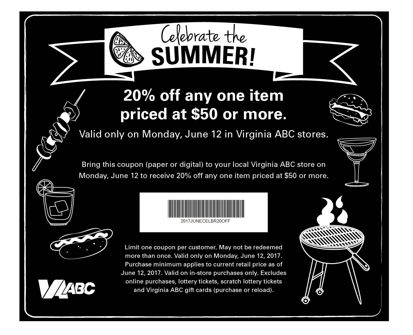Heads up 20 off 50 at VA ABC June 12 ONLY. r/dcwhisky