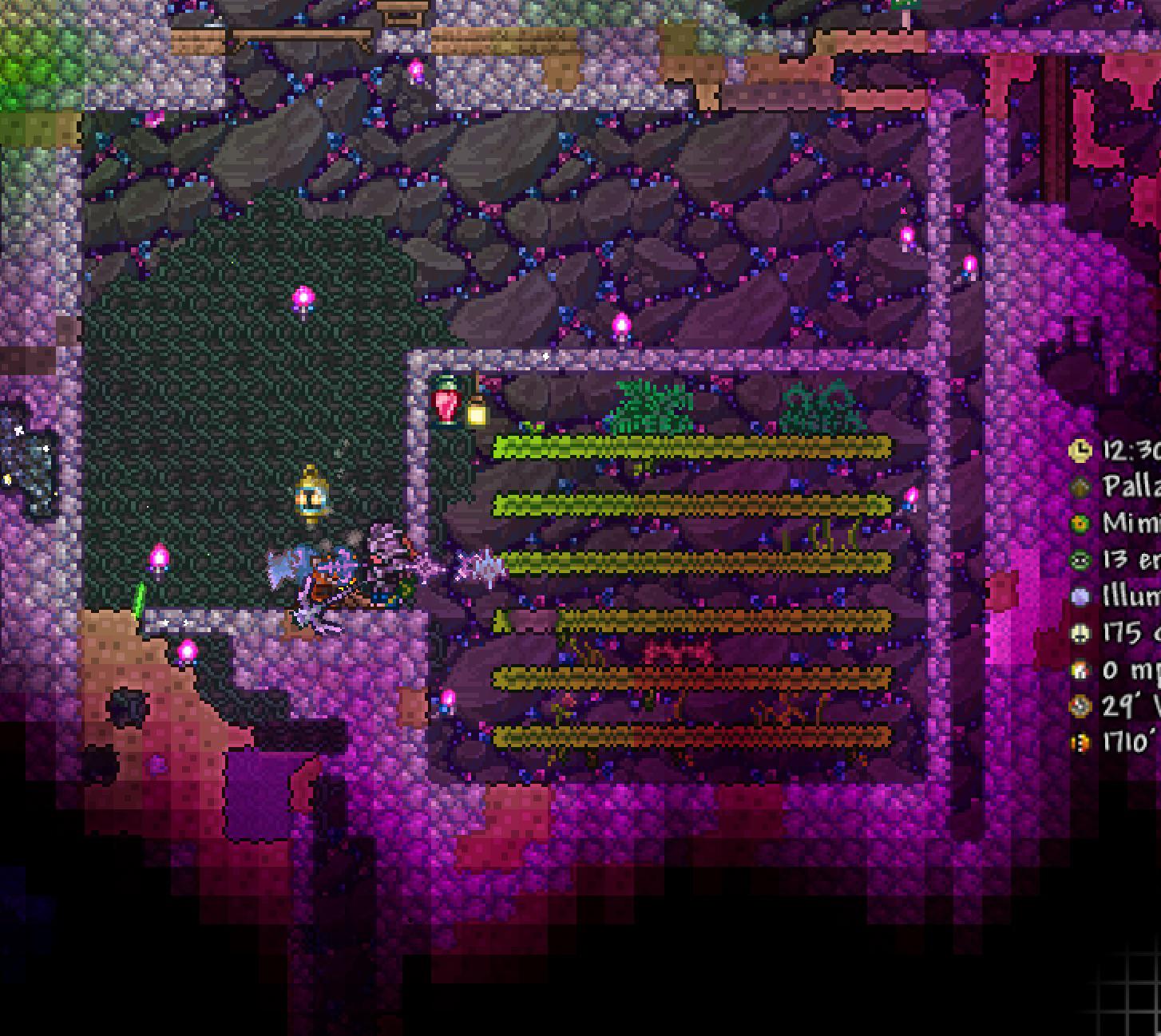 These 80 mud blocks with jungle grass should increase spawn rates right? r/Terraria