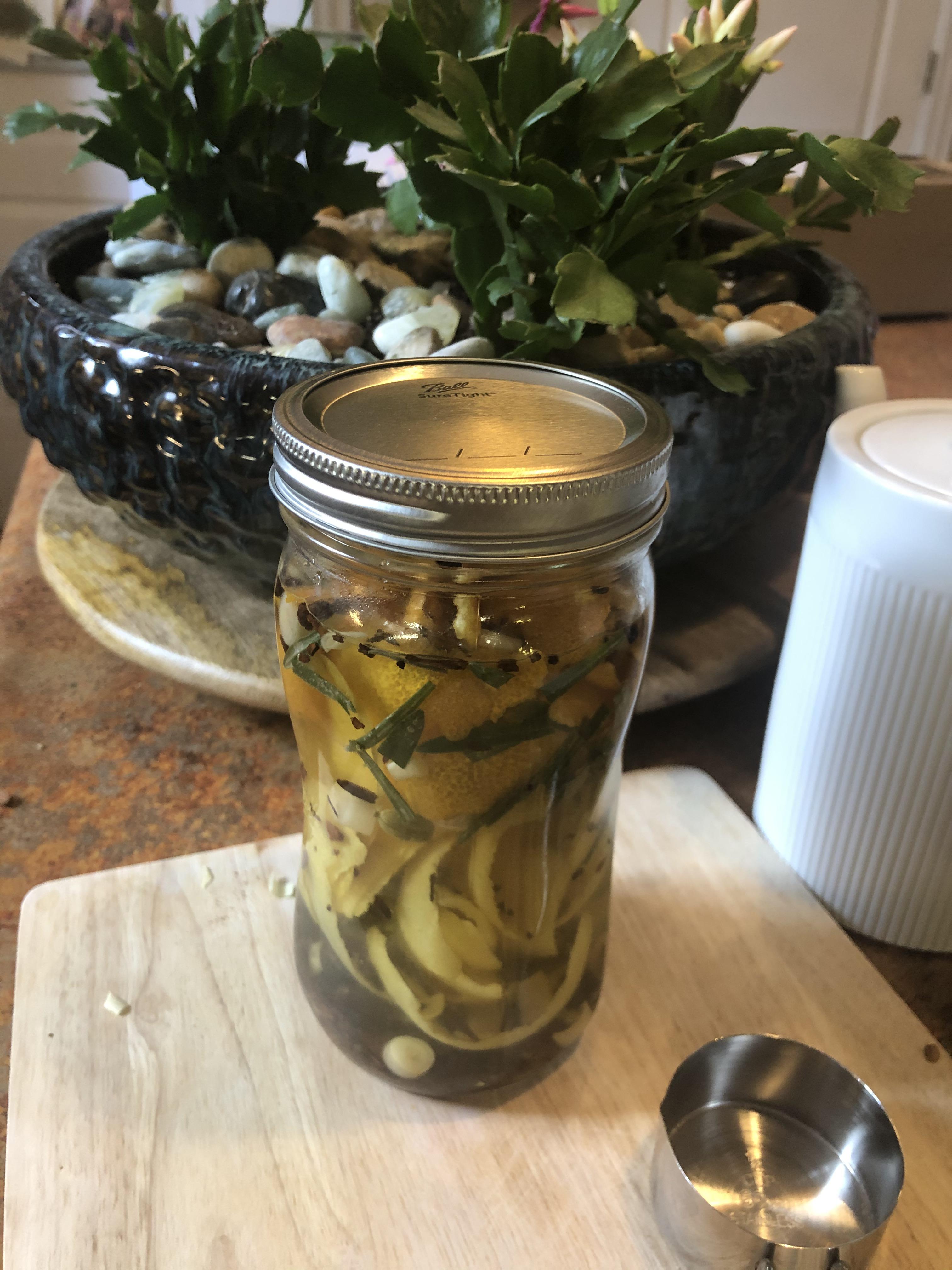 I started my first batch of homemade tonic water! Will add recipe in