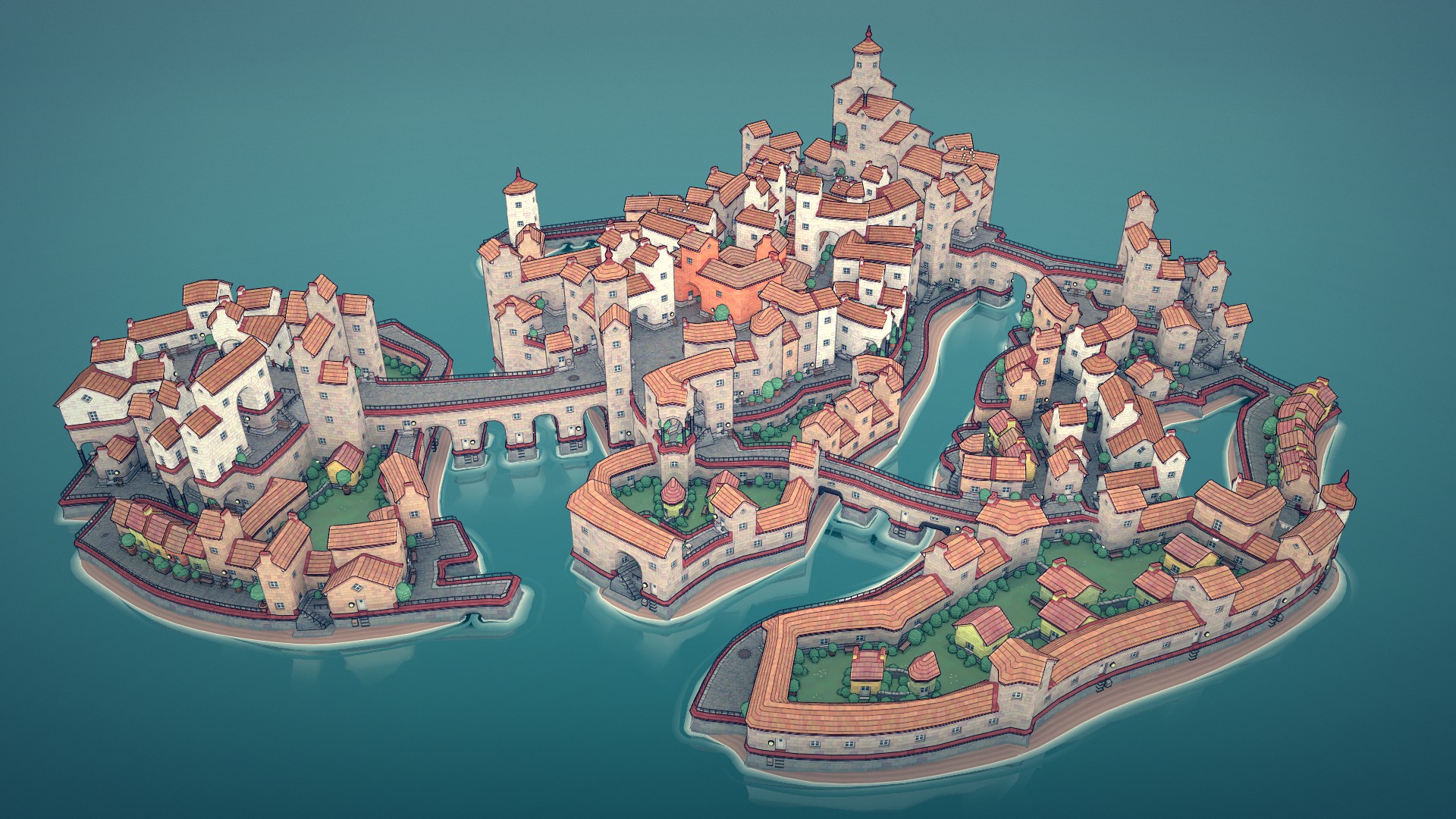 My first build in Townscaper Townscaper