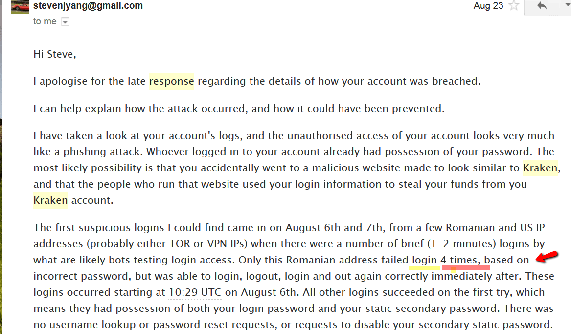kraken exchange is NOT safe r/ethereum