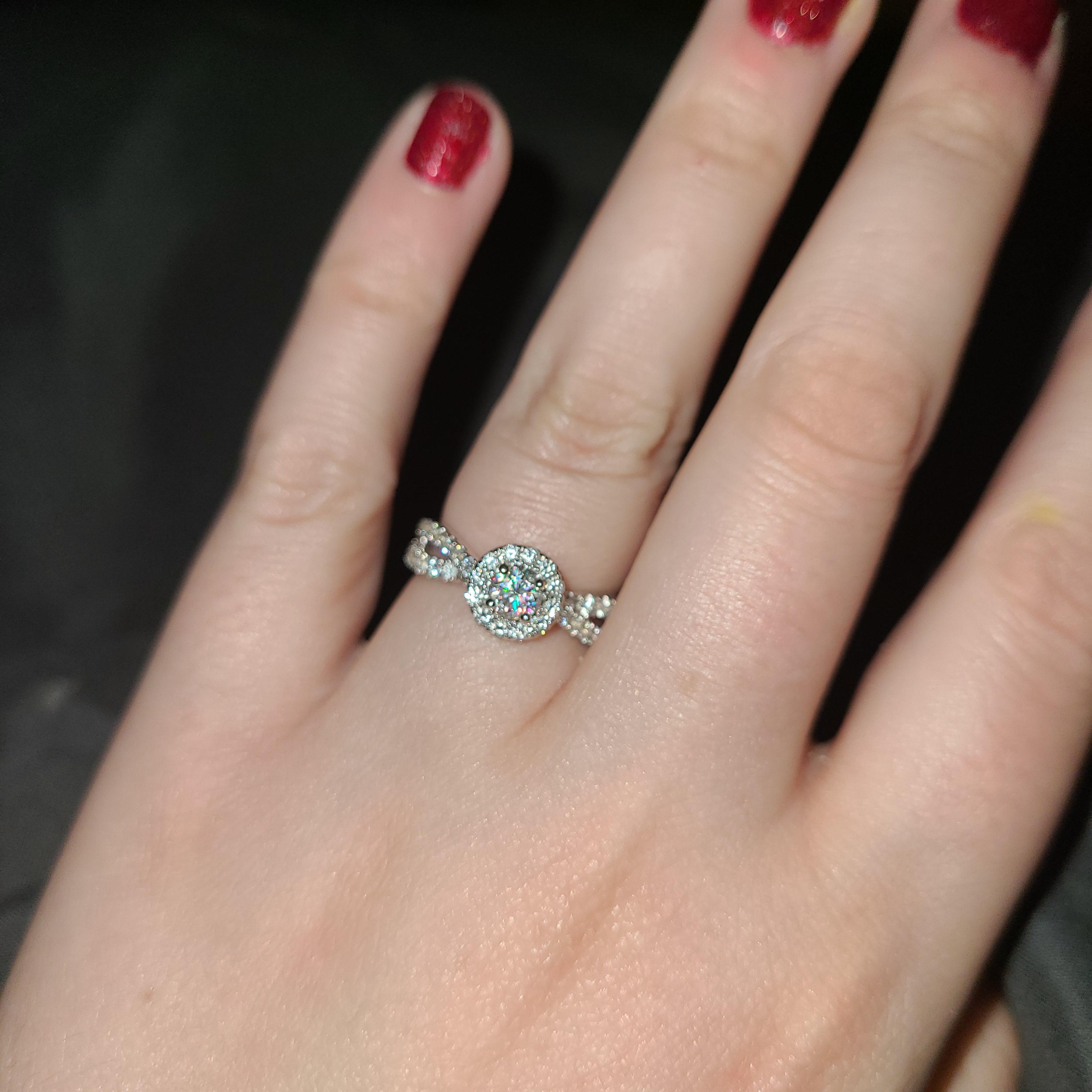 My engagement ring! Leo First Light Diamonds