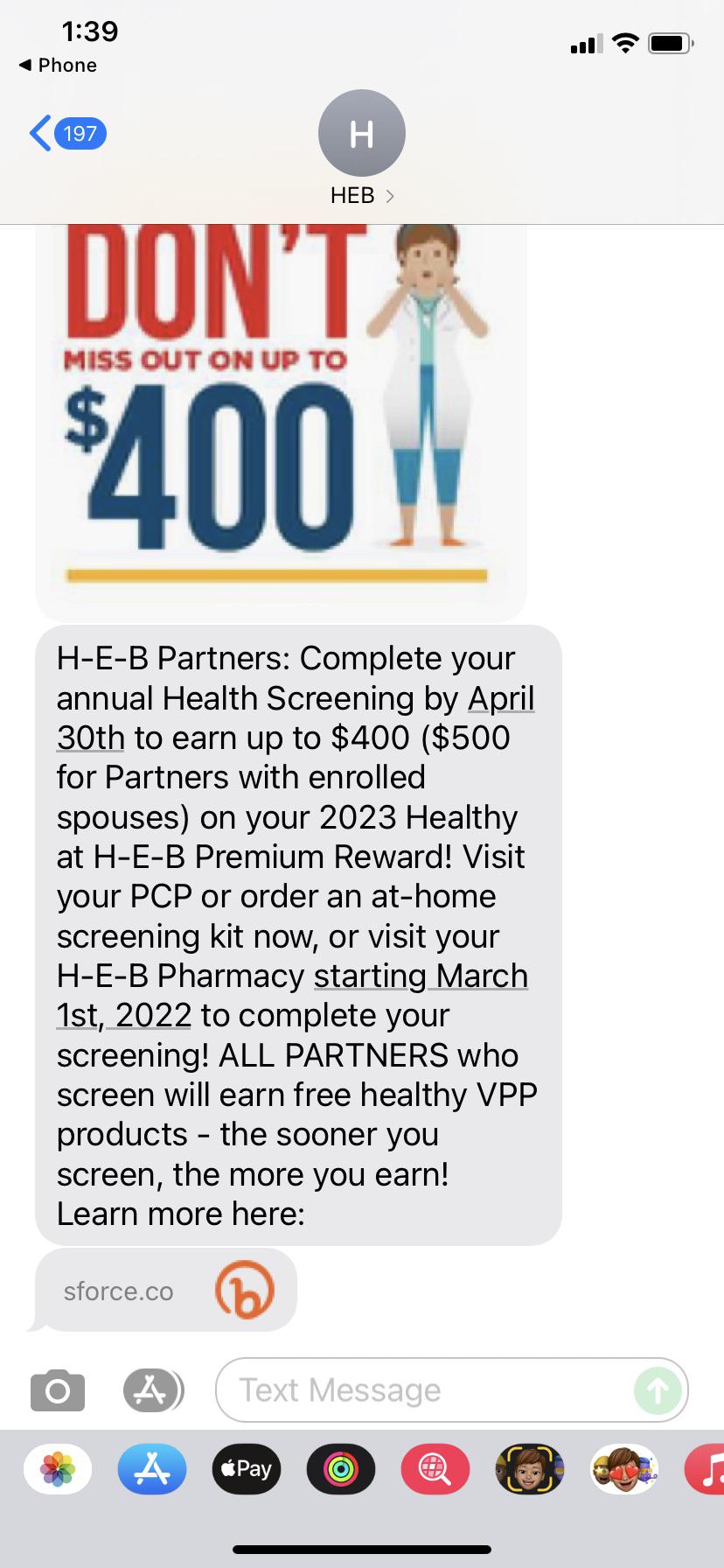 Health Screening. Does this include partners who don’t receive benefits