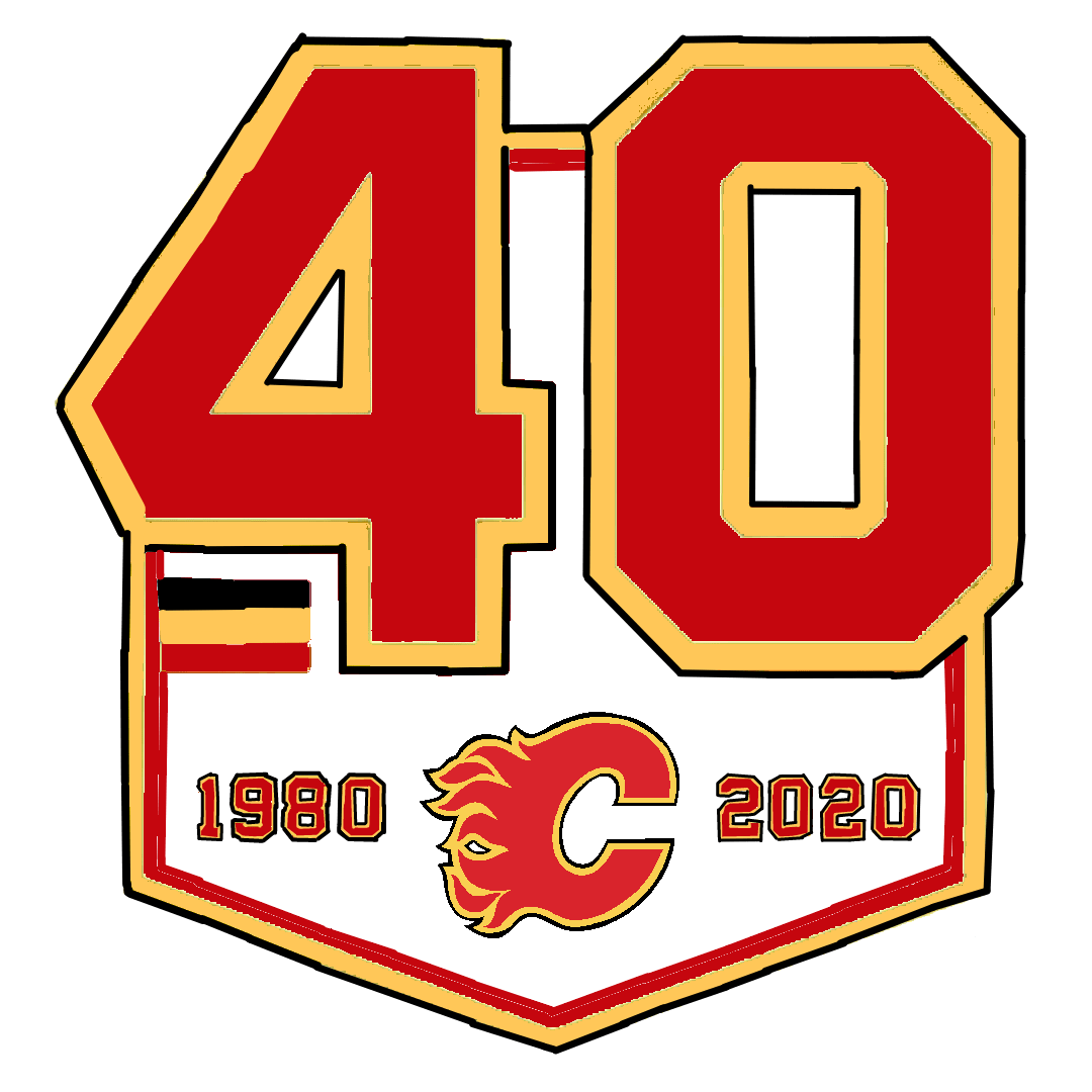 40th Anniversary Logo (Away) CalgaryFlames