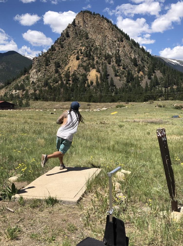 Best views in disc golf. Rocky Mountain Village Disc golf course. r/discgolf