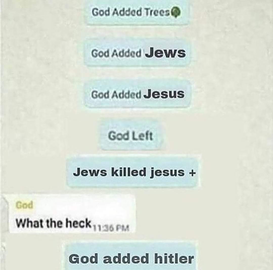 God Has Left The Group Chat Meme bmpjelly