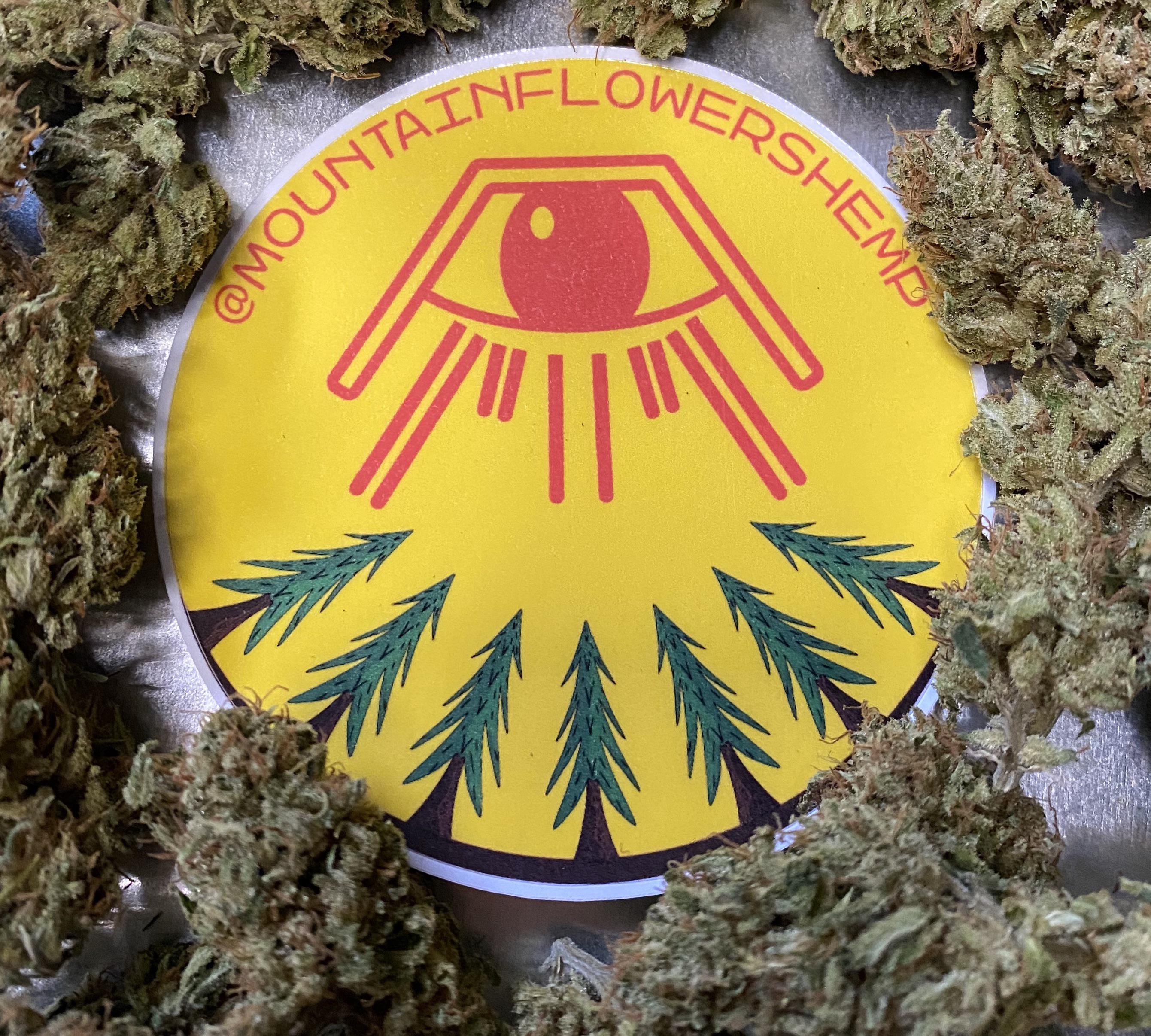 New Stickers ! Mountain Flowers Hemp r/hempflowers