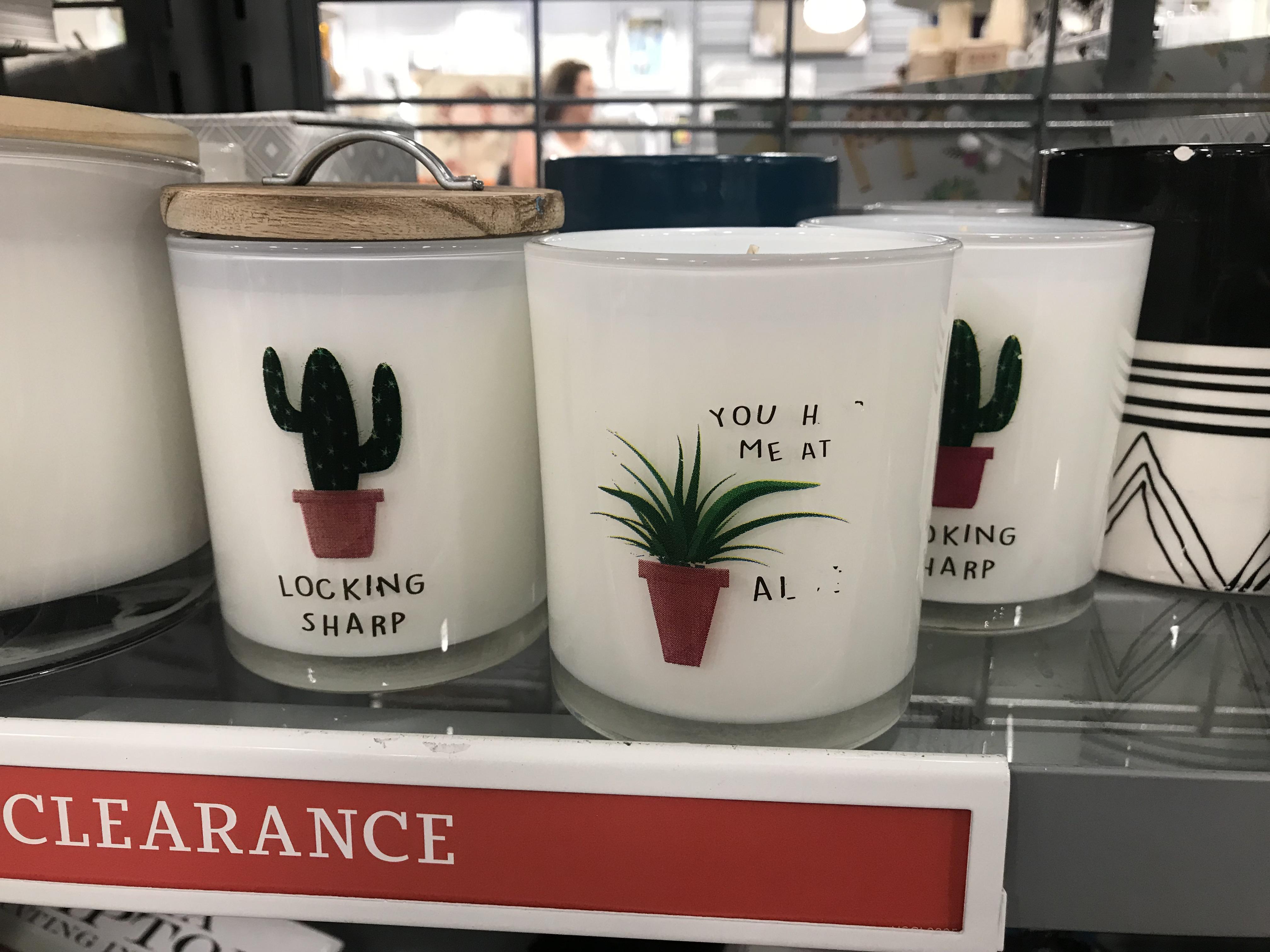 These candles are on clearance at Homesense (MD)! I wasn’t too found of the smell though. r