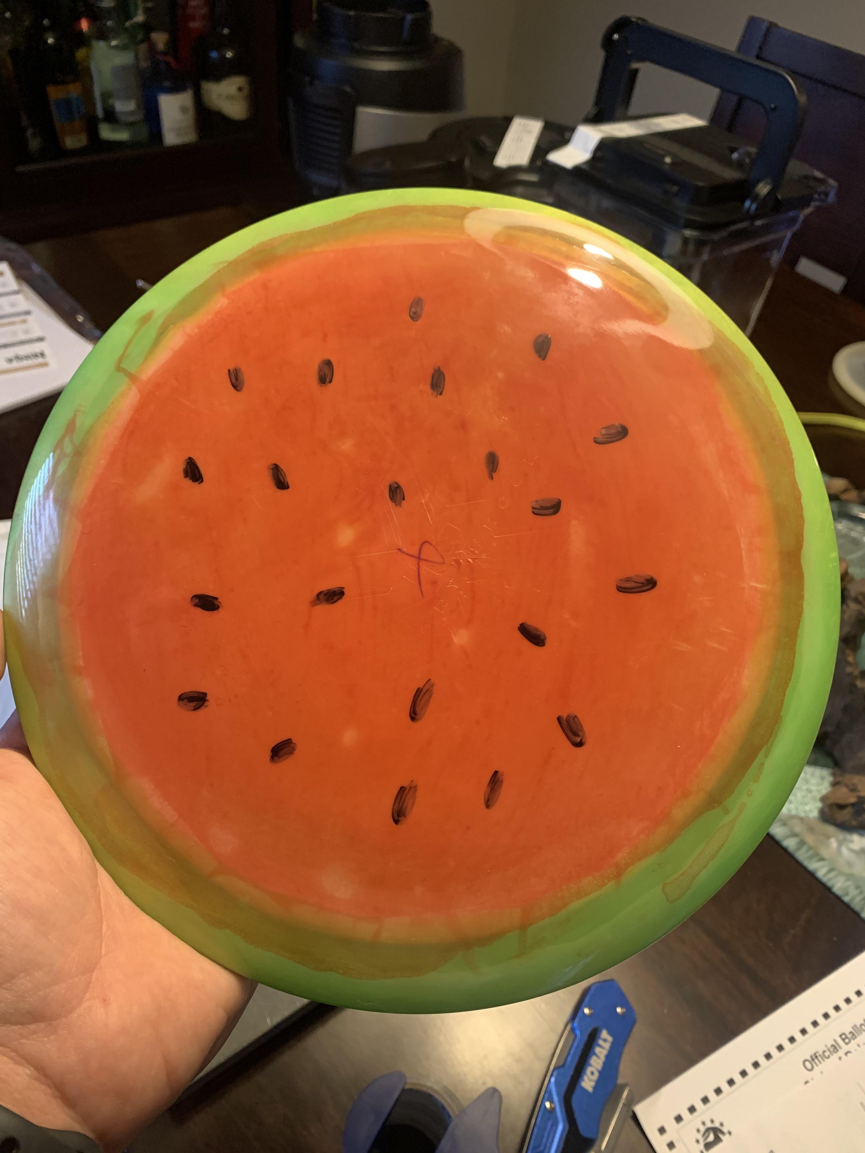 I was able to get my hands on one of those rare watermelon discs! r