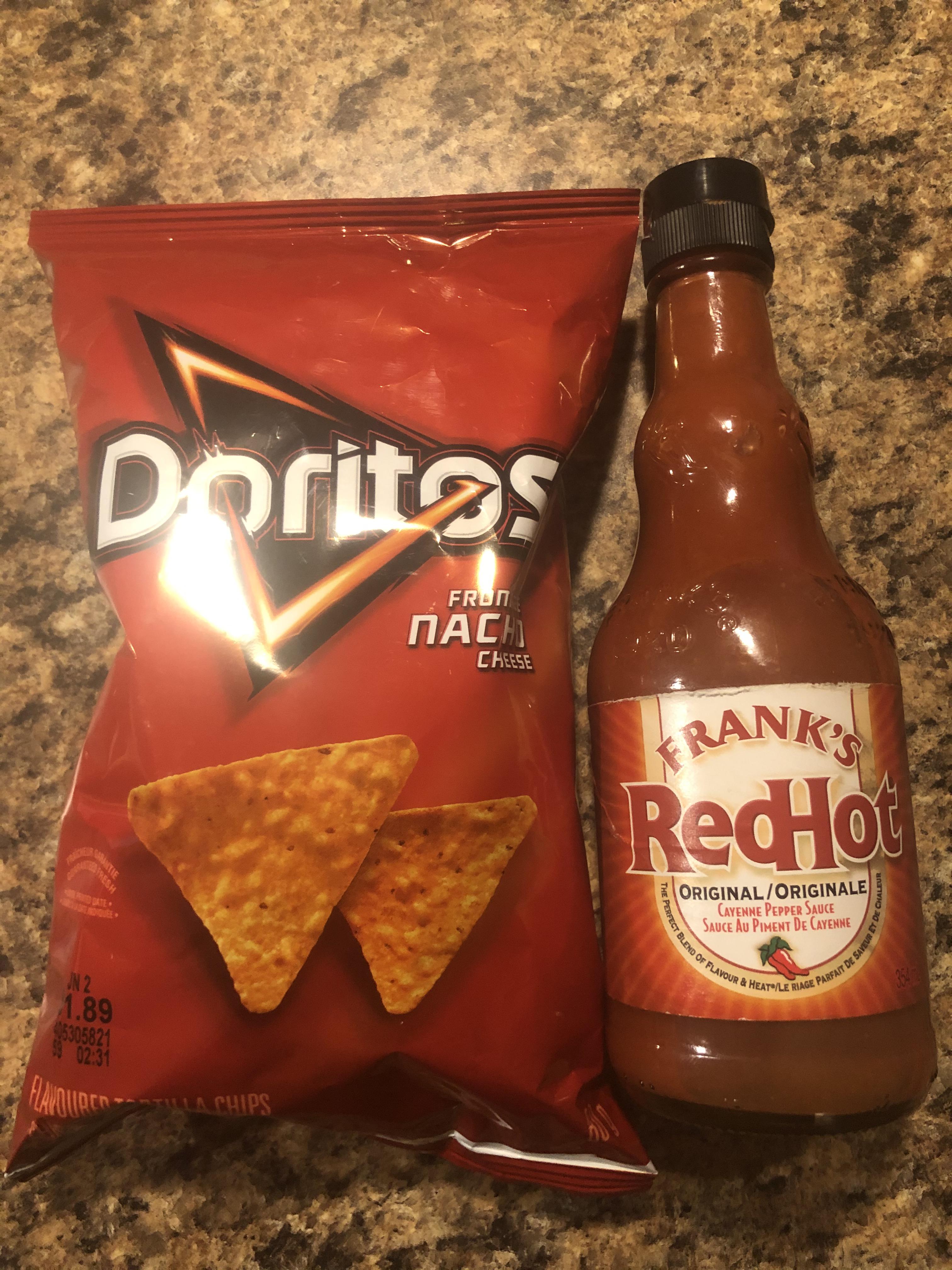 Trust me get some of these doritos & put alittle bit of hot sauce on