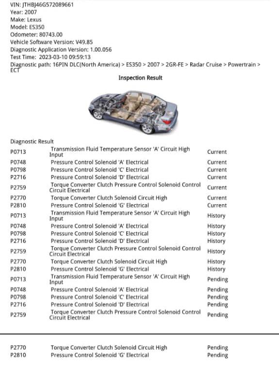 Lexus es350 (2007) jerks when shifted to reverse and drive. I’ve heard