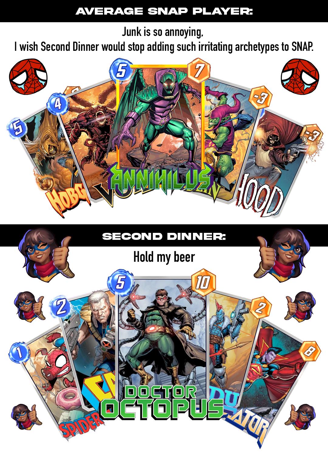 Forget The Avengers, The Aggravators are the new kings of snap. God i