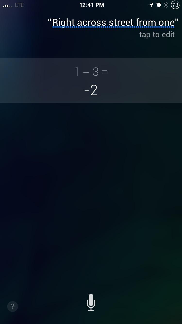 Accidentally activated Siri today. Not sure what she's trying to tell