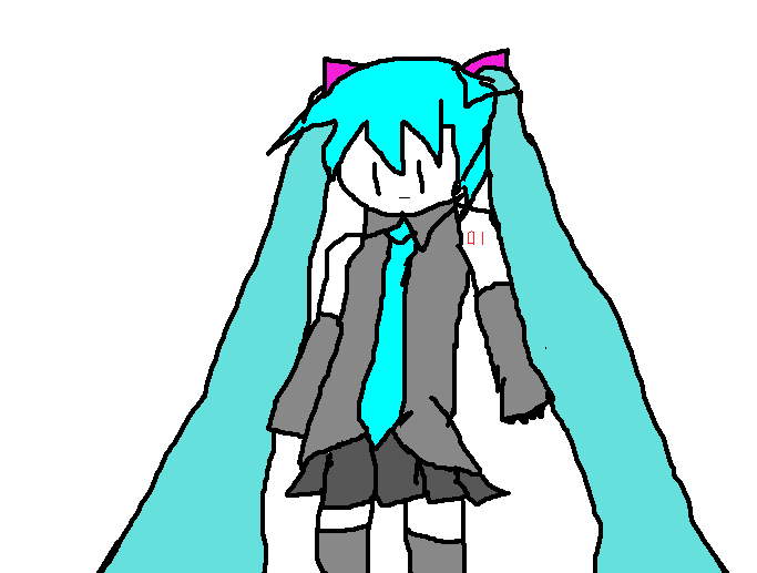i drew miku in ms paint r/Vocaloid