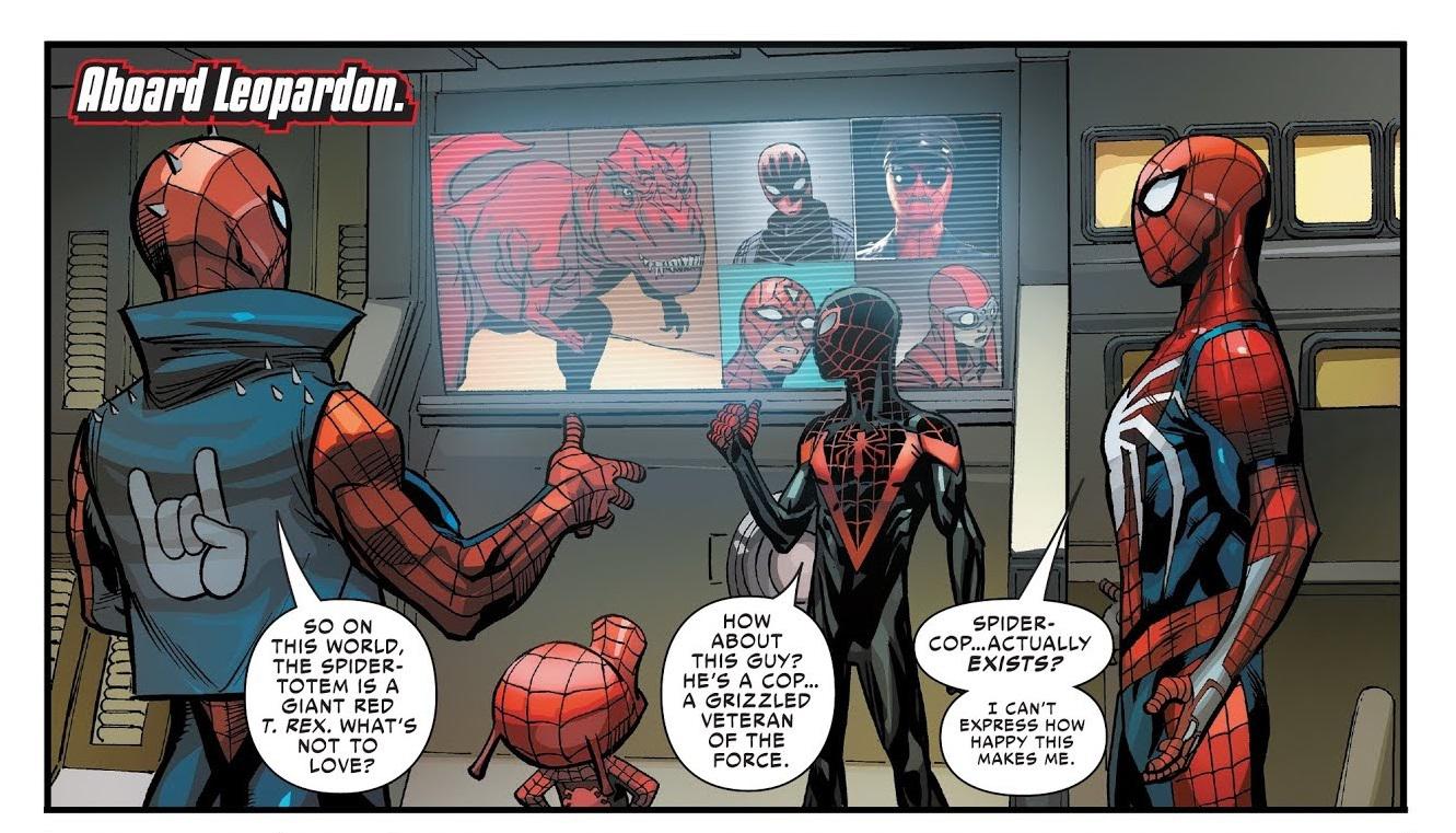 PS4 SpiderMan "meets" SpiderCop [SpiderGeddon Issue 4] r/Marvel