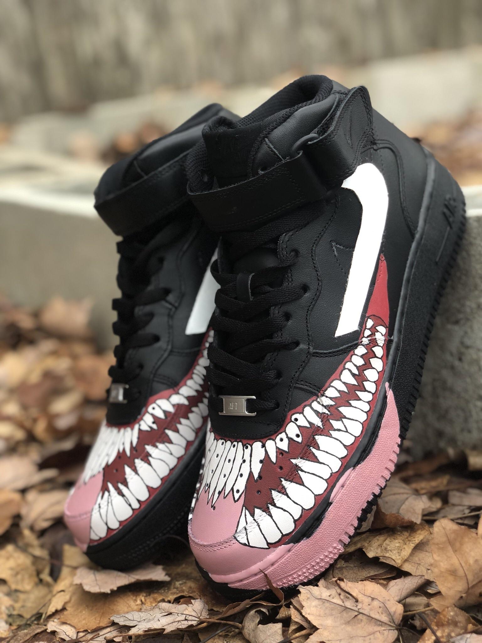 Custom Venom AF1s by me, Moose.Kicks on Instagram r/freeyoursneaker
