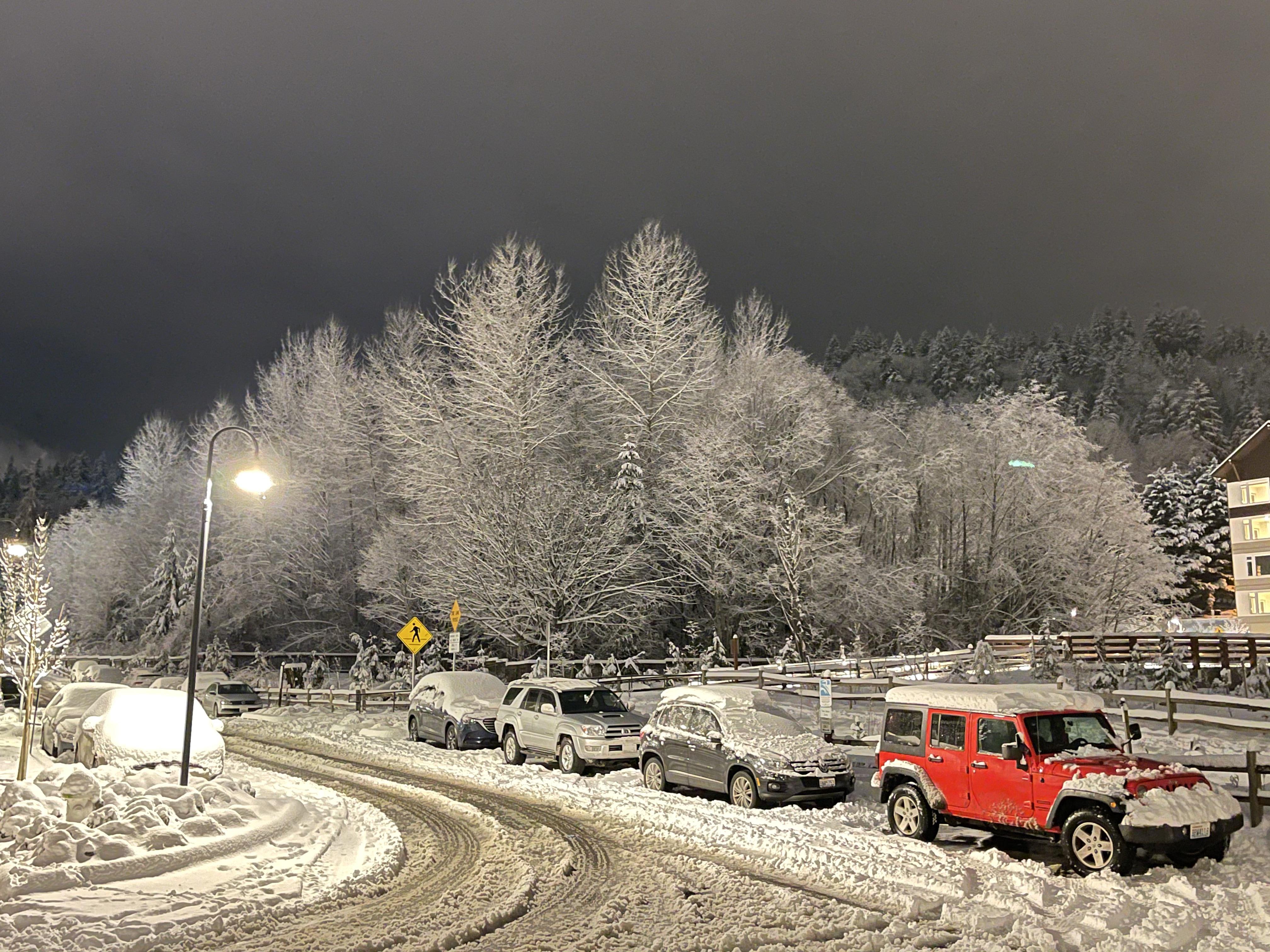 PNW wintertime never disappoints. Taken at Anthology Apartments. r