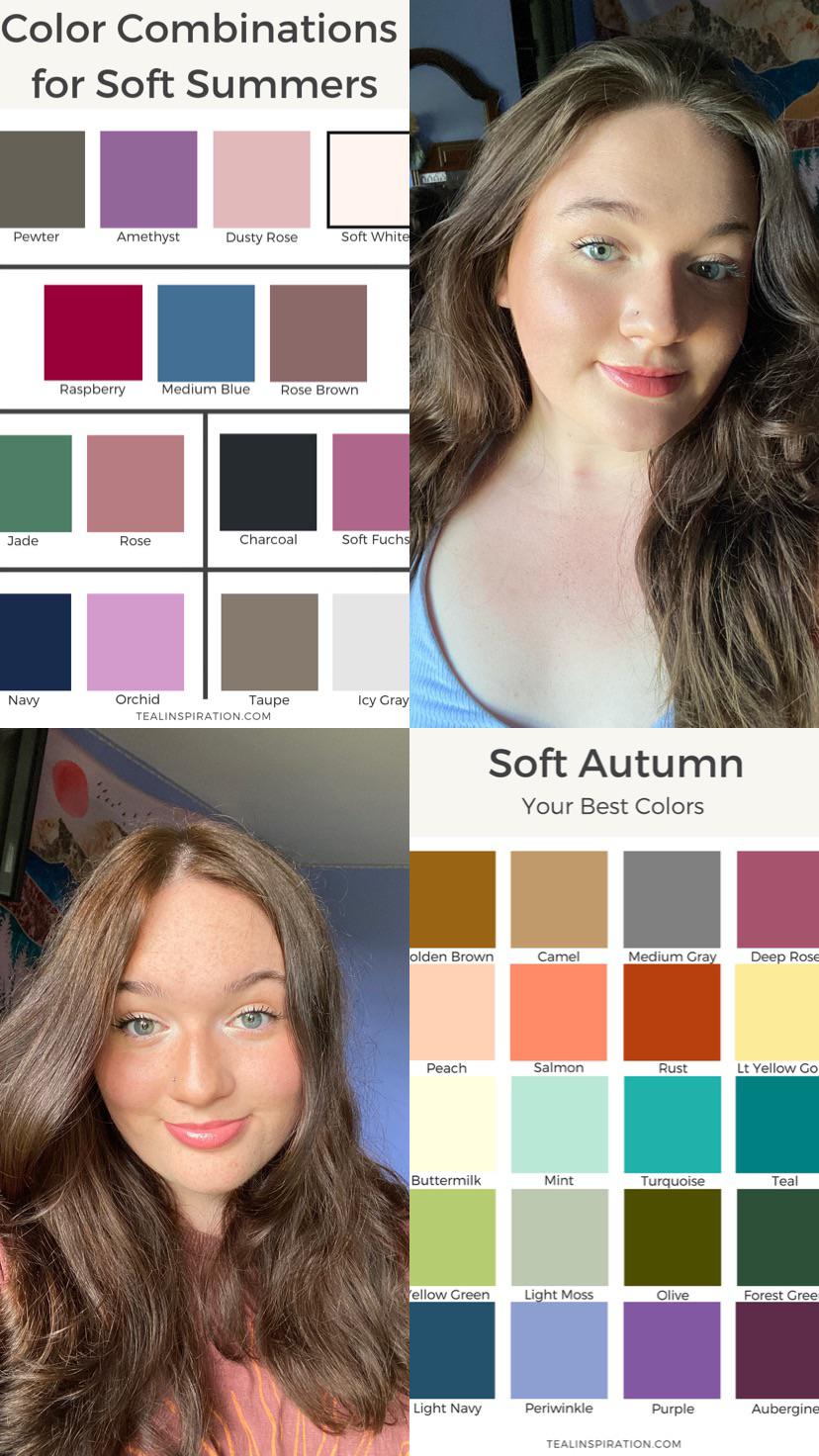 why can i pull off both soft summer and soft autumn colours? i know