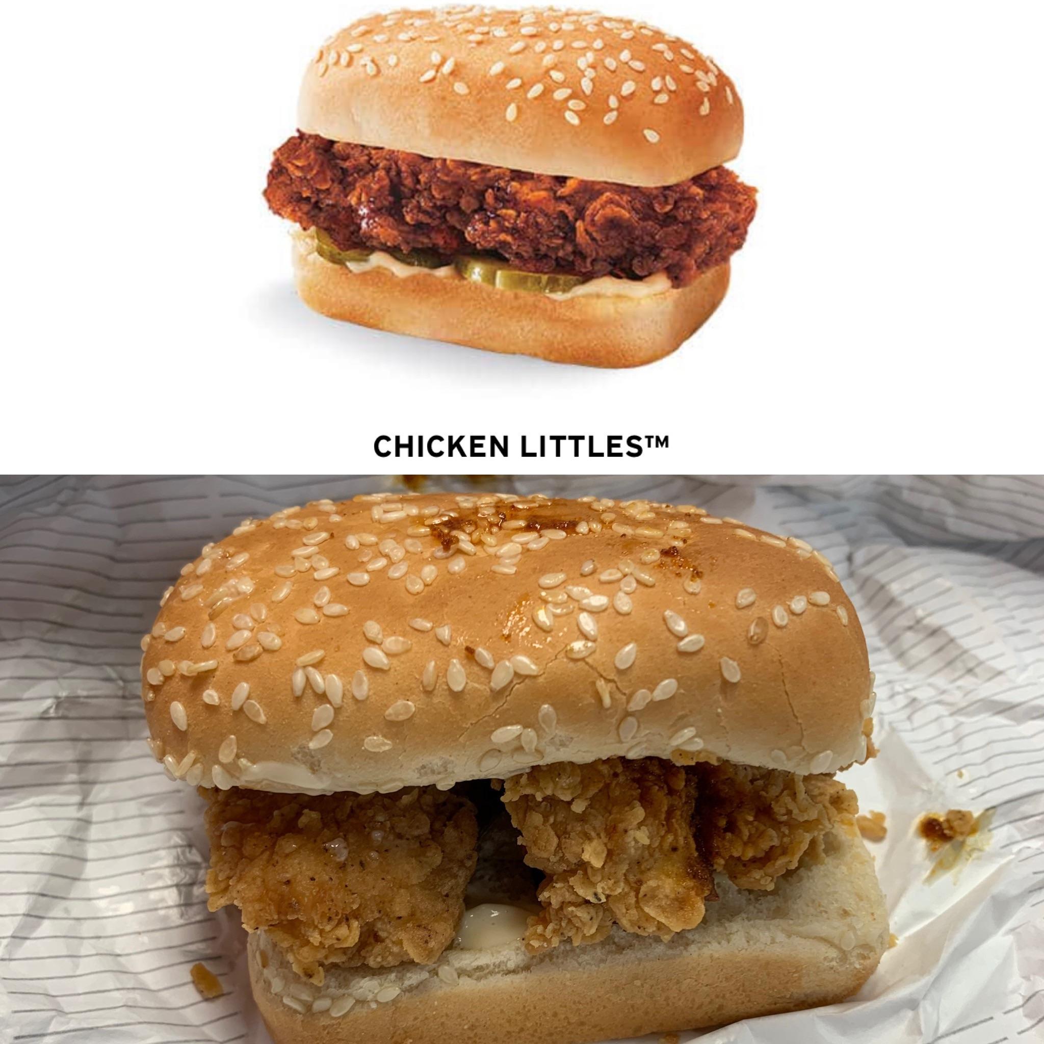 KFC Smoky Mountain BBQ Chicken Little r/ExpectationVsReality