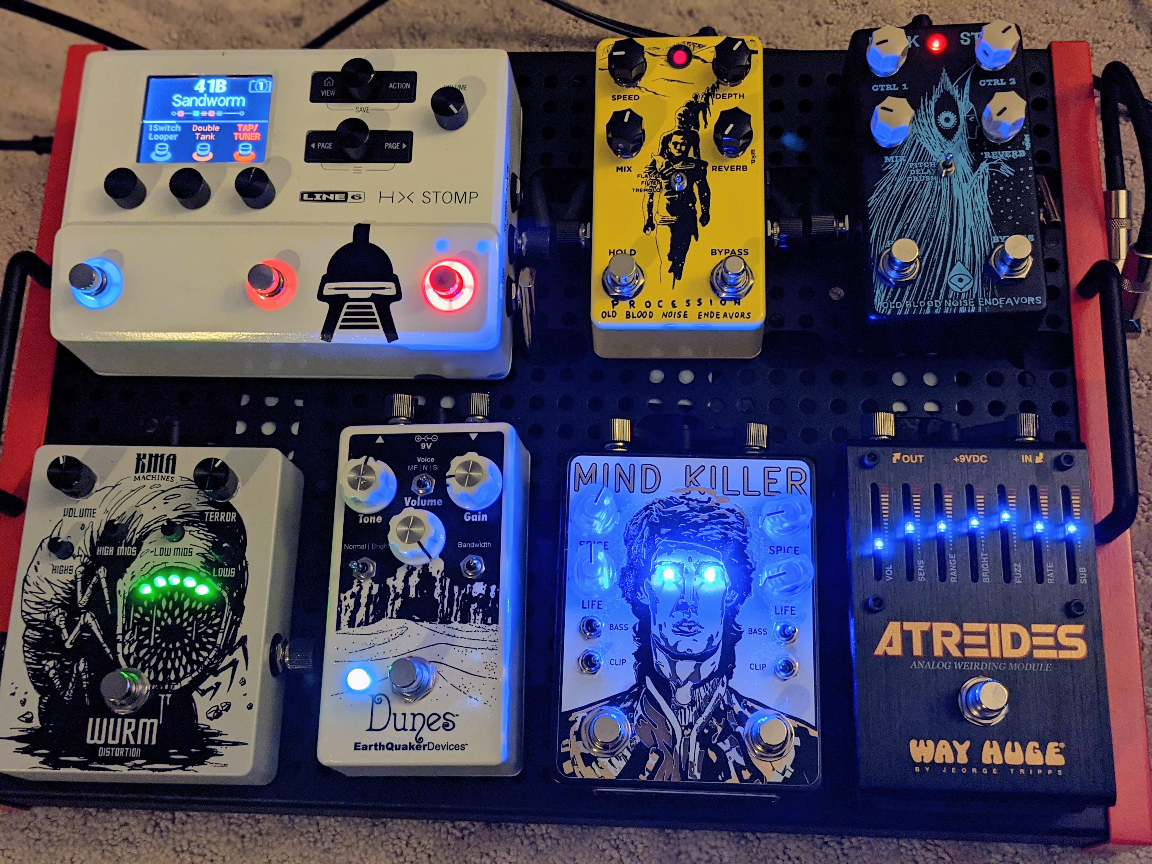 My “Ampless” Dune Board. The Tone Must Flow. guitarpedals