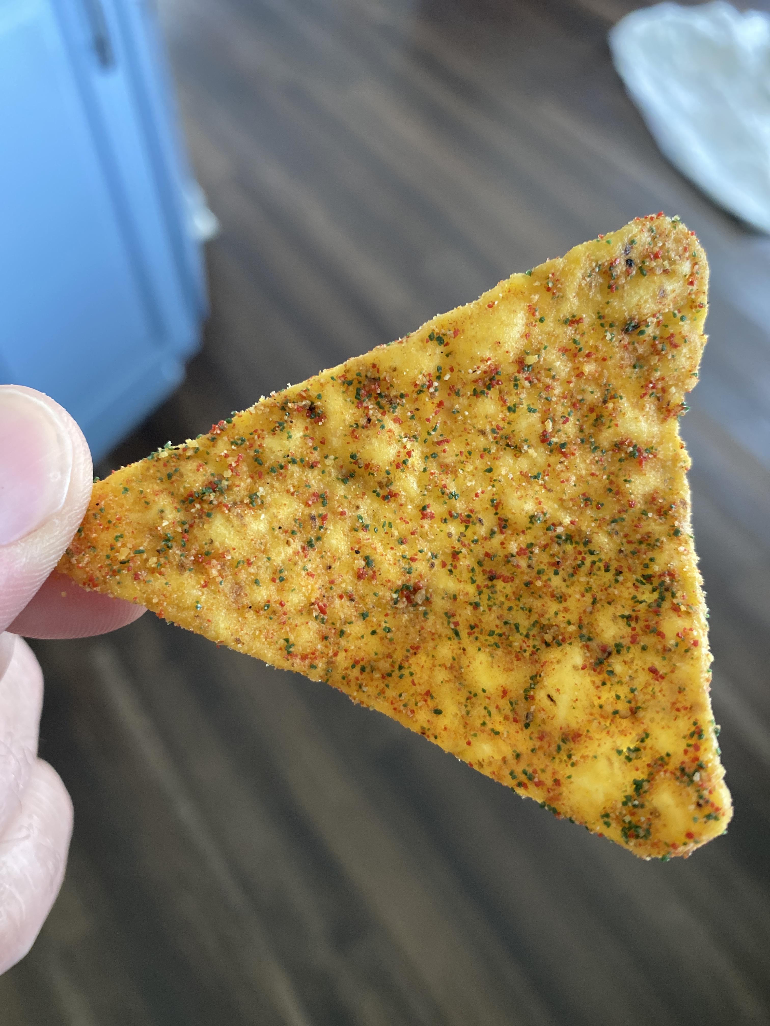 I see your “loaded” Cool Ranch Dorito and raise you this one we just