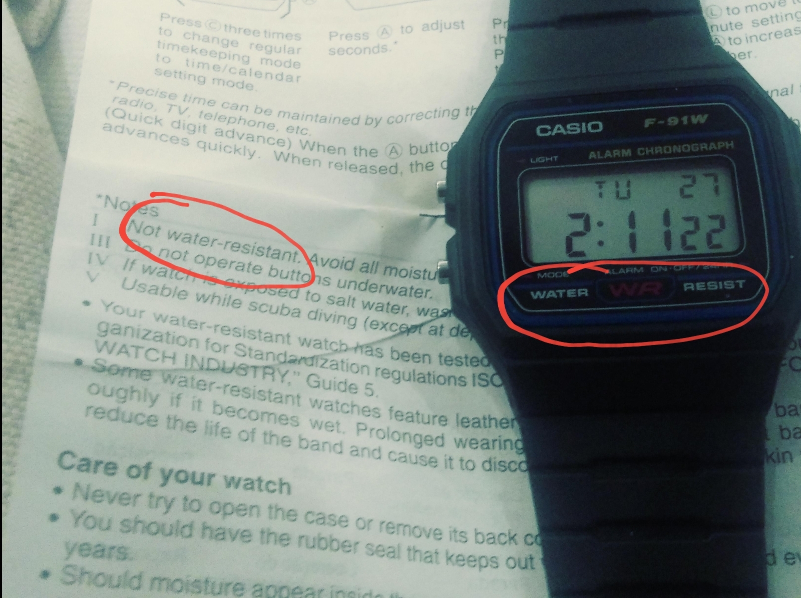 Is it water resistant or not r/mildlyinfuriating