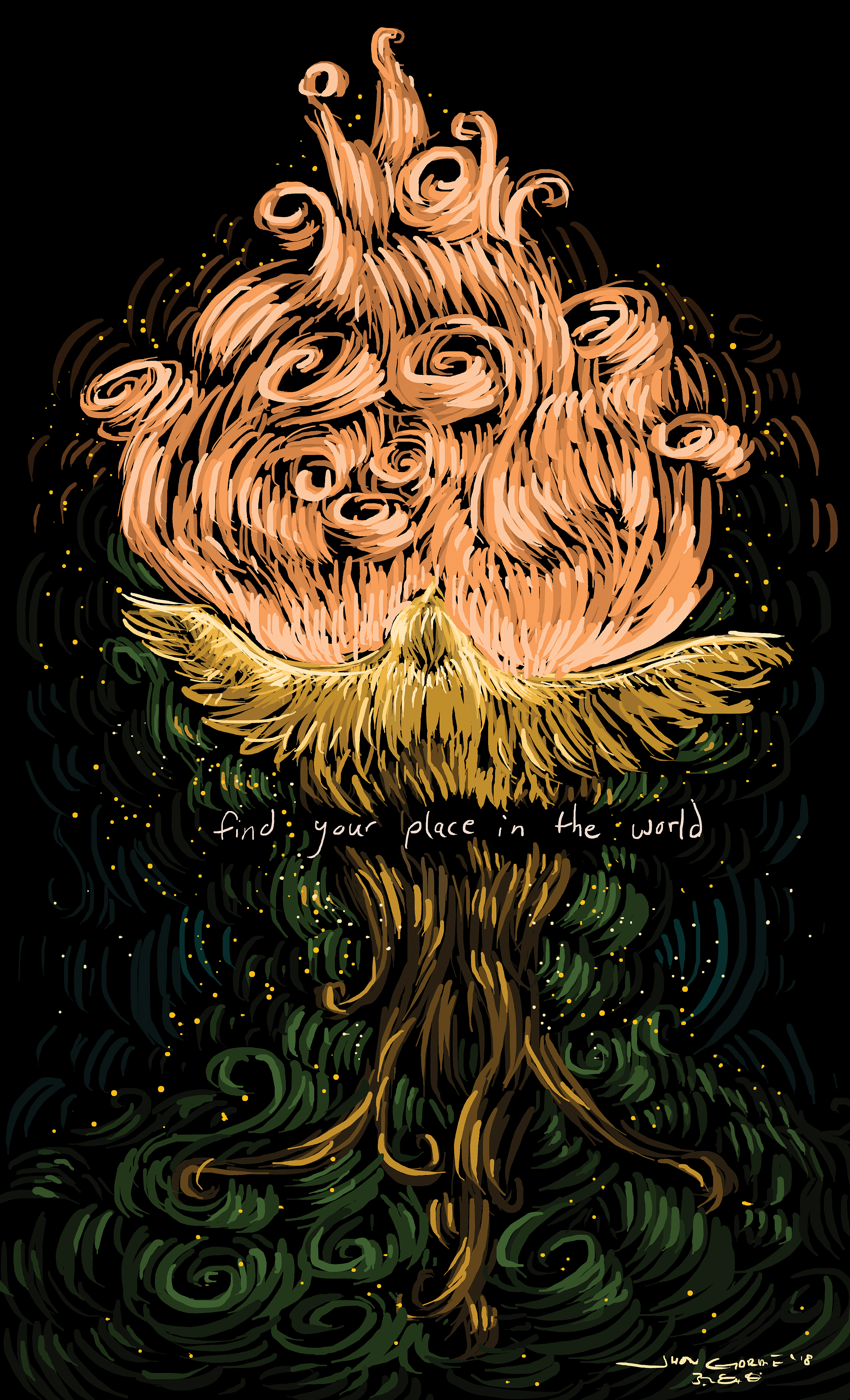 Find your place in the World Fan art for Owl City's HOUSE WREN r/OWLCITY