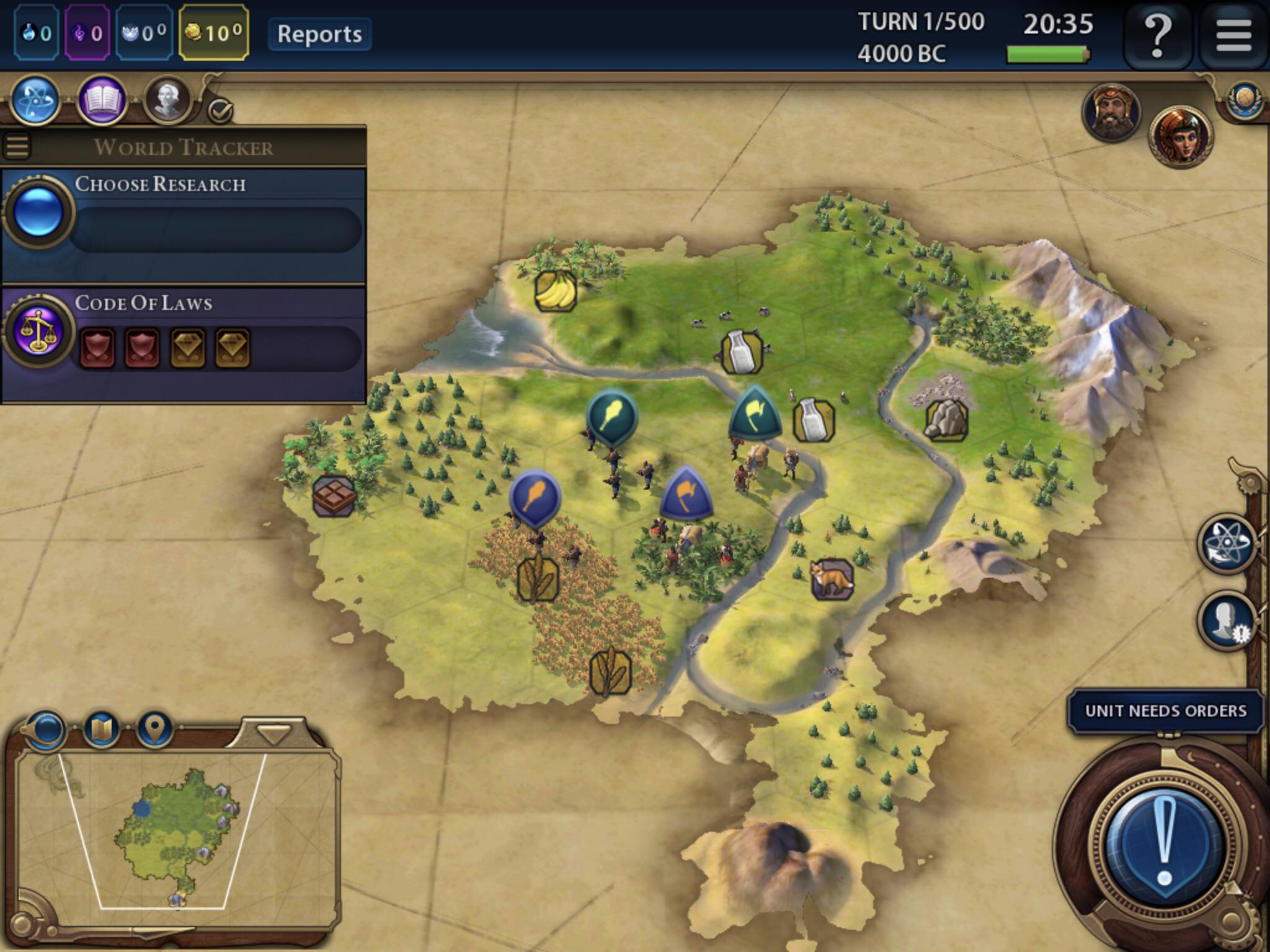 Started Next To Another Civ iOS, no mods, standard settings Never