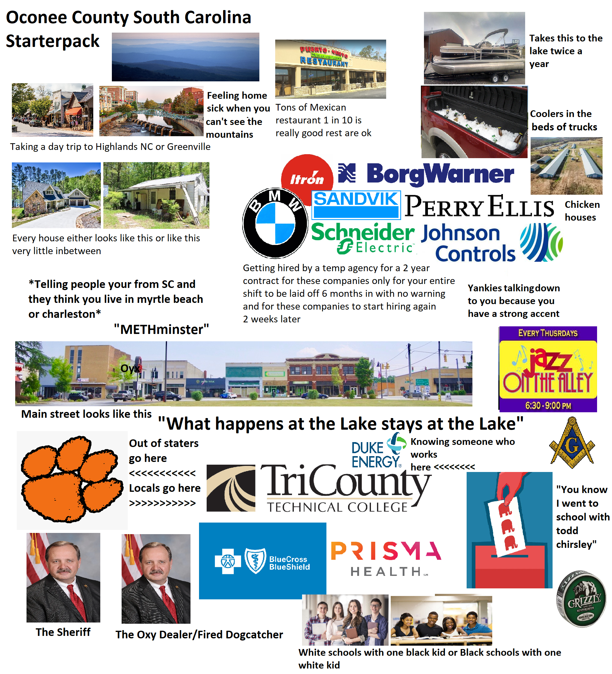 Oconee County Solid Waste Holiday Schedule 2023 Oconee County South Carolina Starterpack : R/Starterpacks