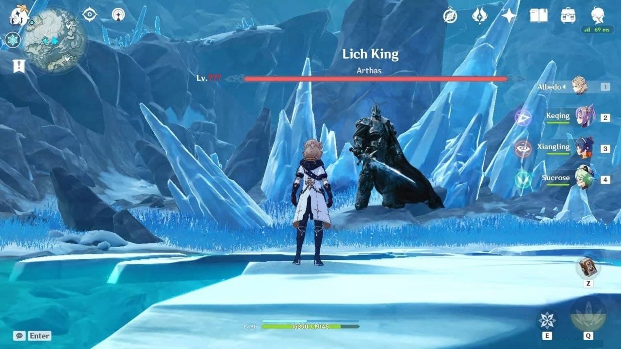 Secret boss in Dragonspine r/Genshin_Memepact