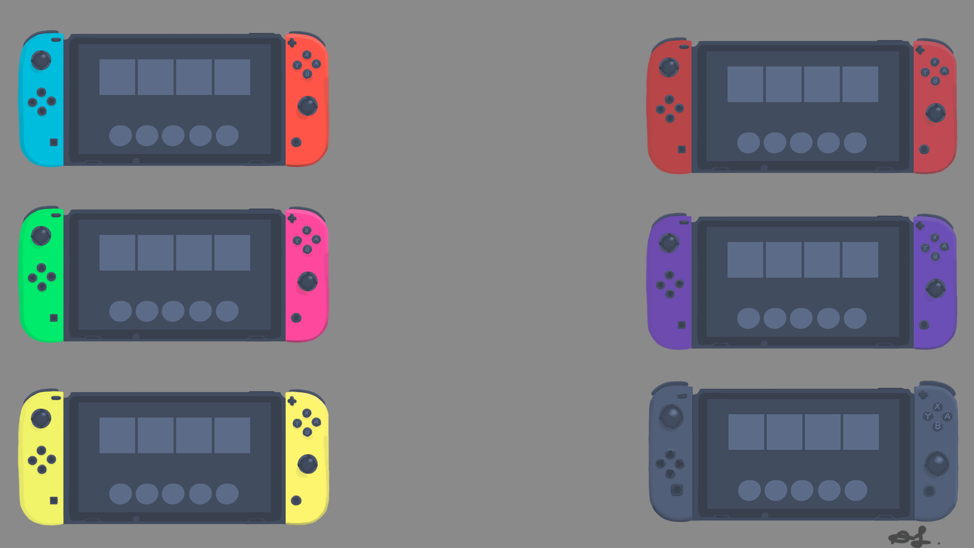 Made a Desktop background of Switches for you guys! r/NintendoSwitch