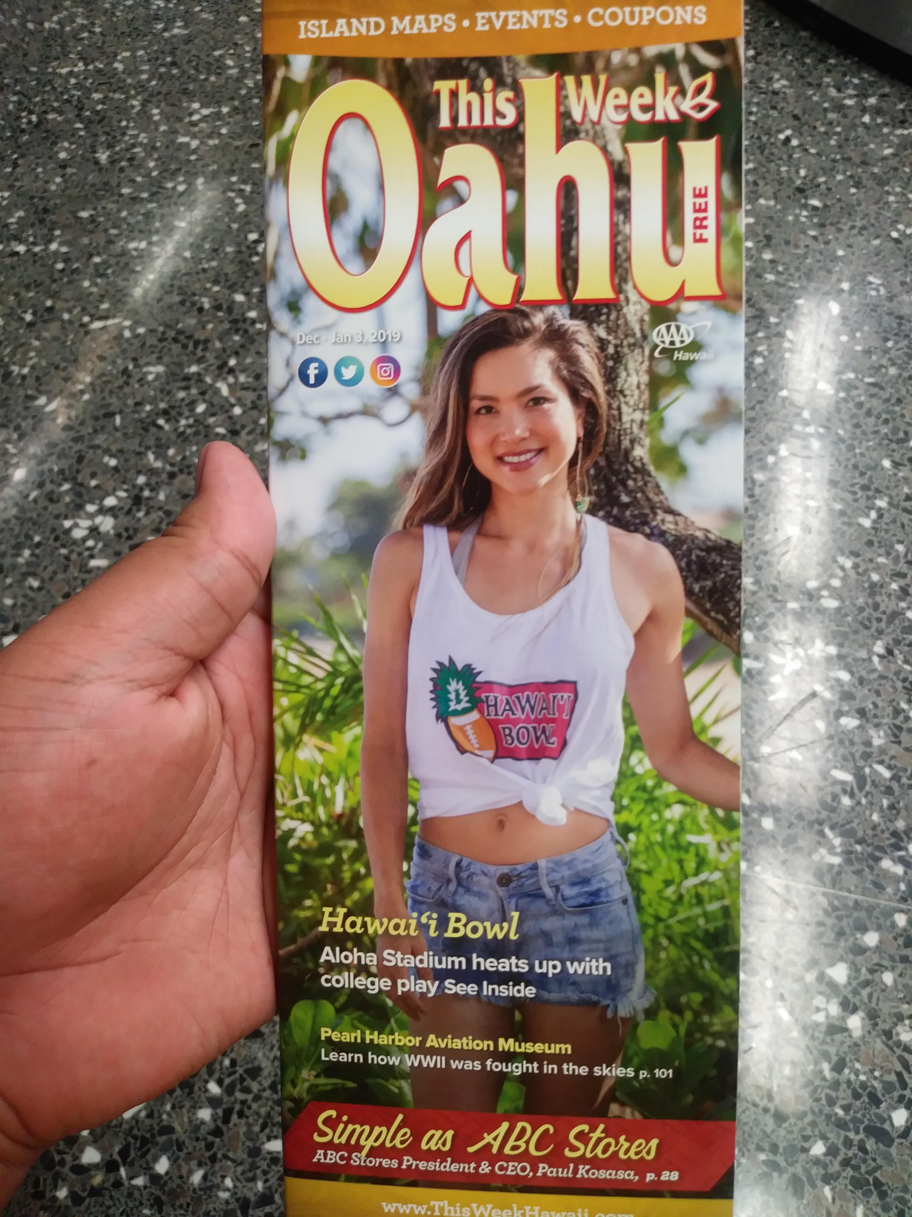 "Cheri" from Aloha State is the cover girl of "This Week Oahu" r