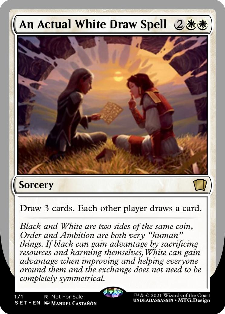 An Actual White Draw Spell (take notes Maro) r/magicthecirclejerking