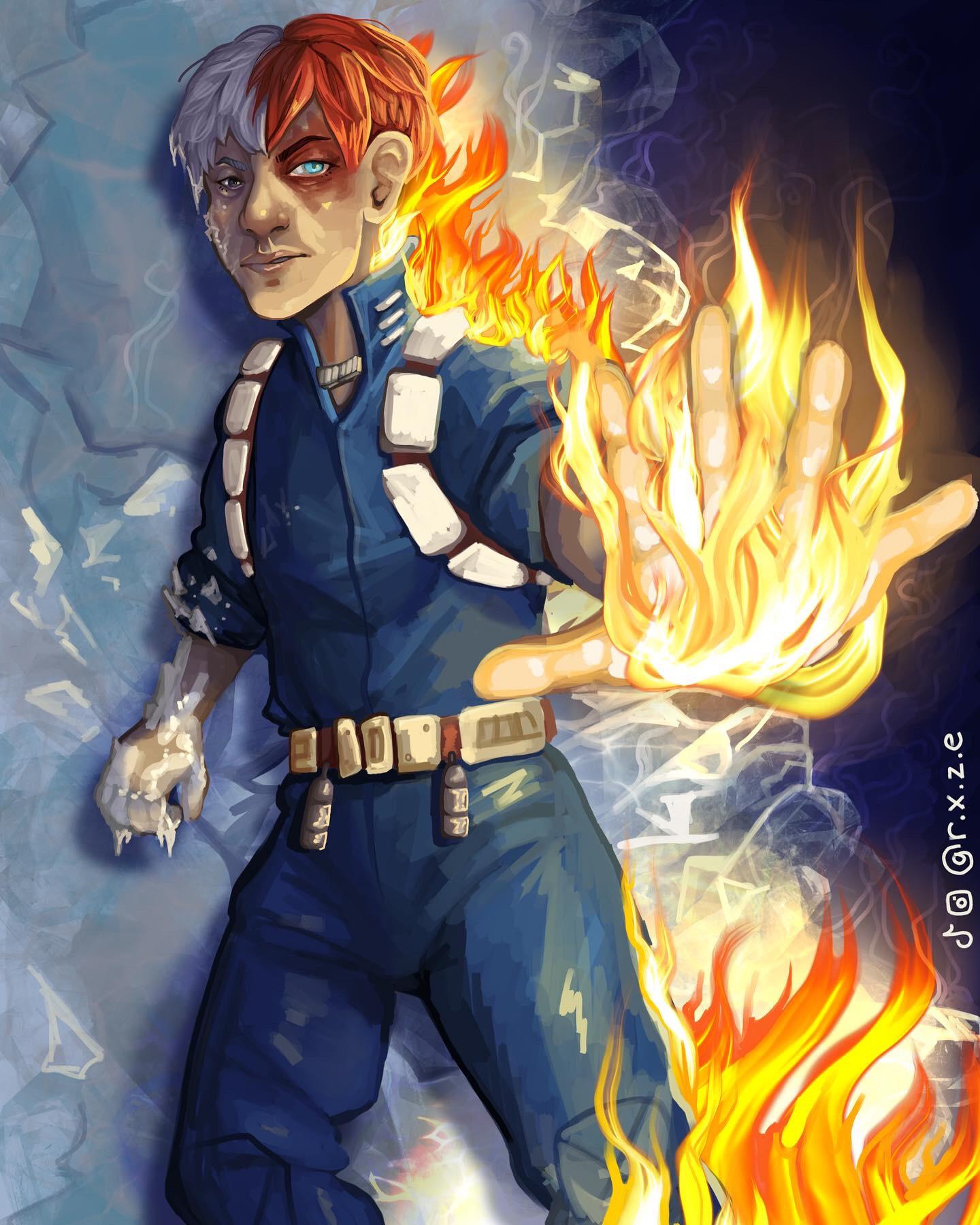 Fanart for my fav MHA character ) r/ChurchOfTodoroki