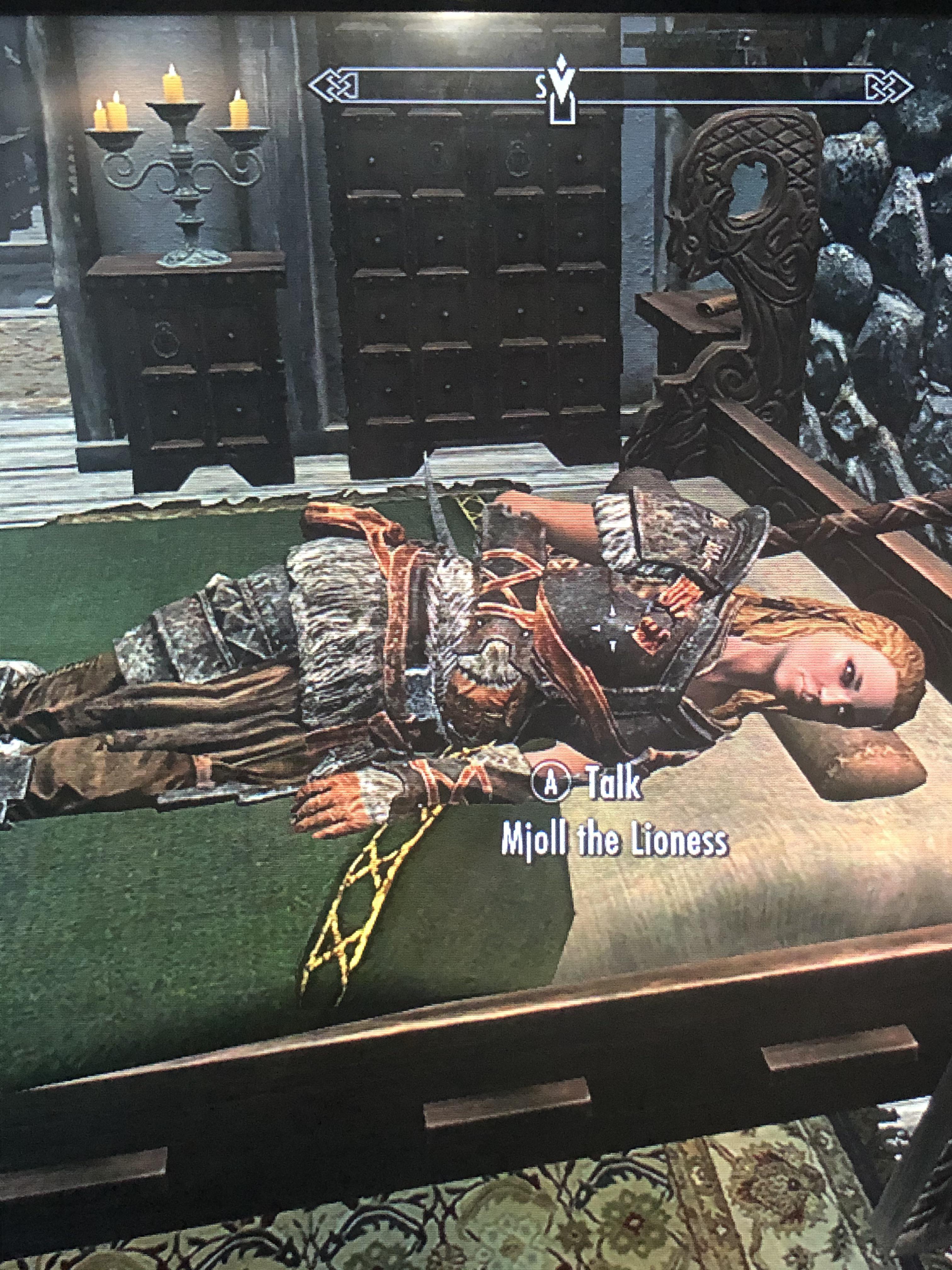 My wife always sleeps with her eyes open and cannot be awoken r/skyrim