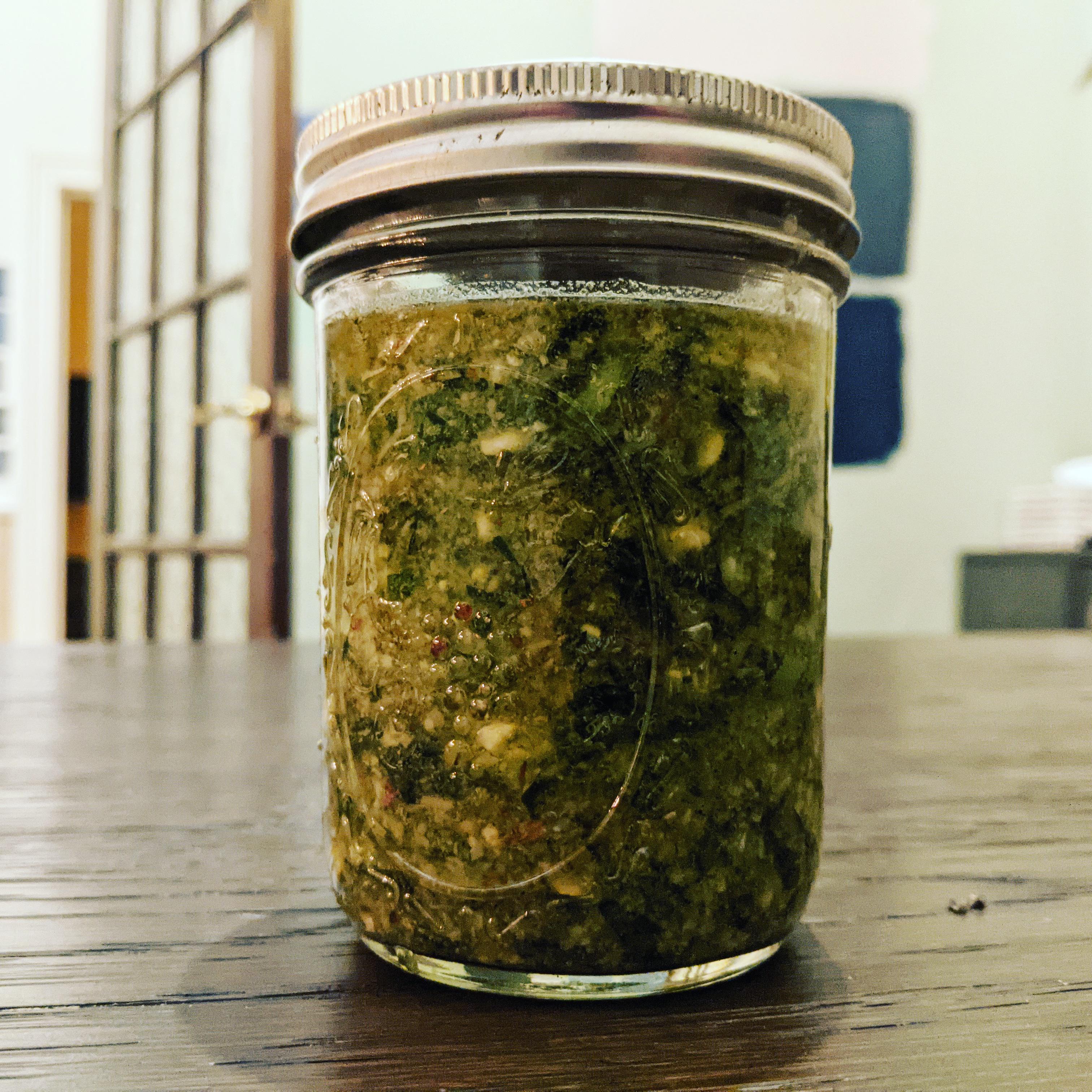 Foraged wild garlic pesto (Eastwood Farm) r/bristol