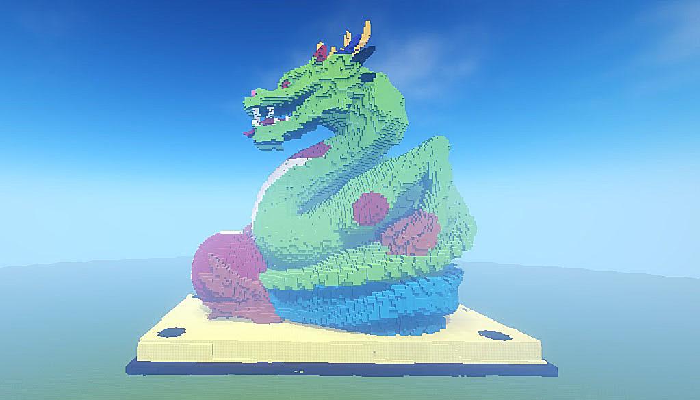Build Dragon in Minecraft Minecraft