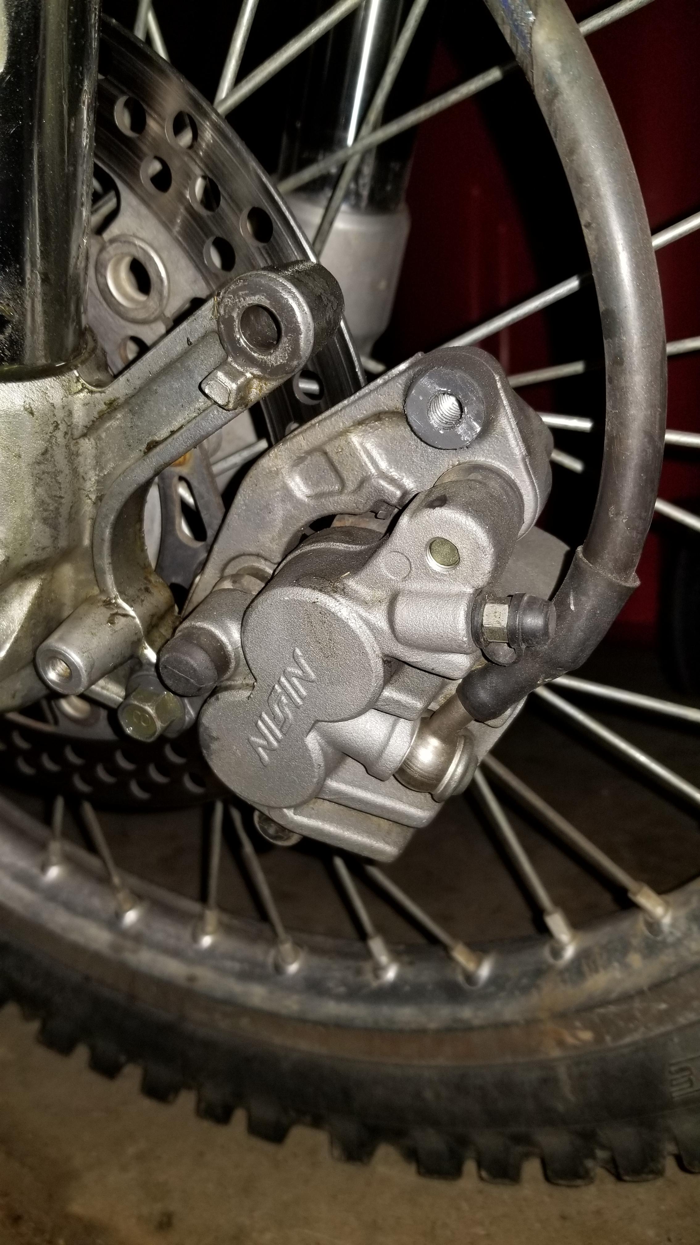 Front brake felt a little weak...