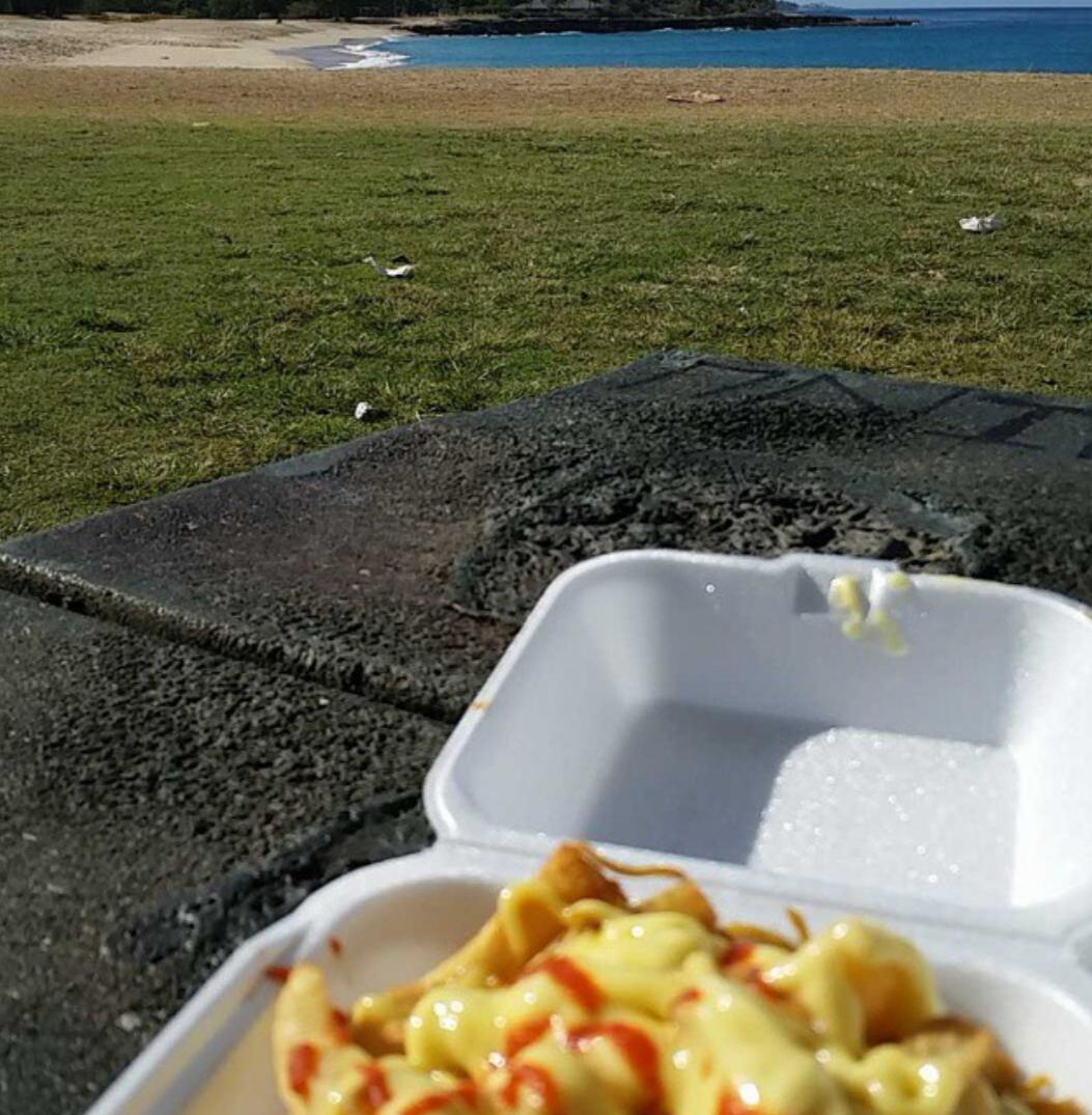 On Westside of O'ahu in Nanakuli go to any of the lunch wagons on Nanakuli Ave. & ask for "the