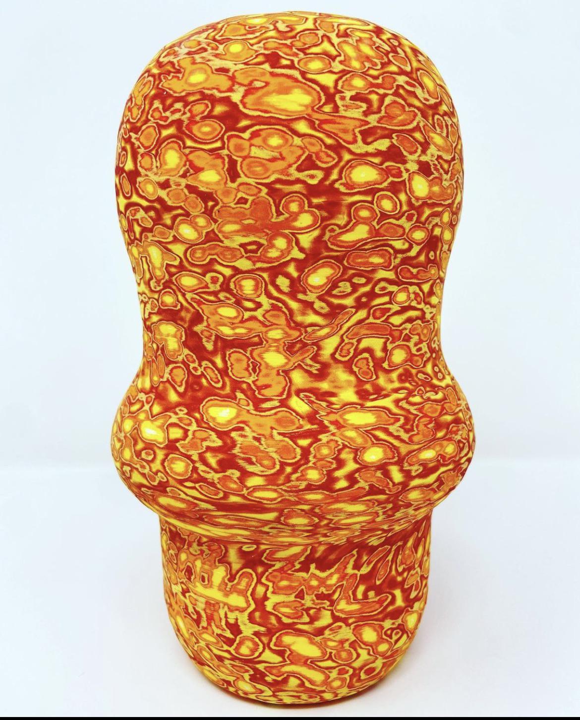 How would you get this effect of paint (vase made by seth rogan) r