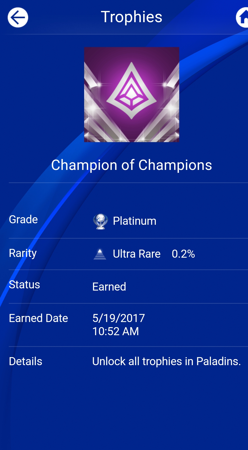 [Paladins] Number 33! Super fun plat. r/Trophies