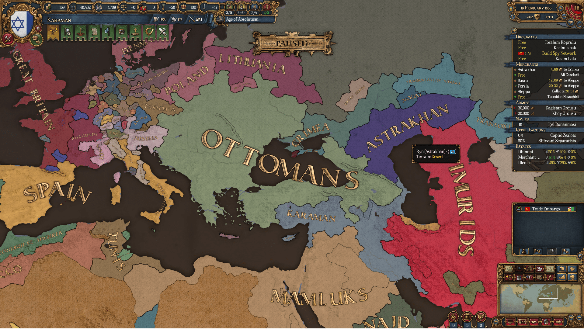 Help during campaign to fight as Karaman! r/eu4