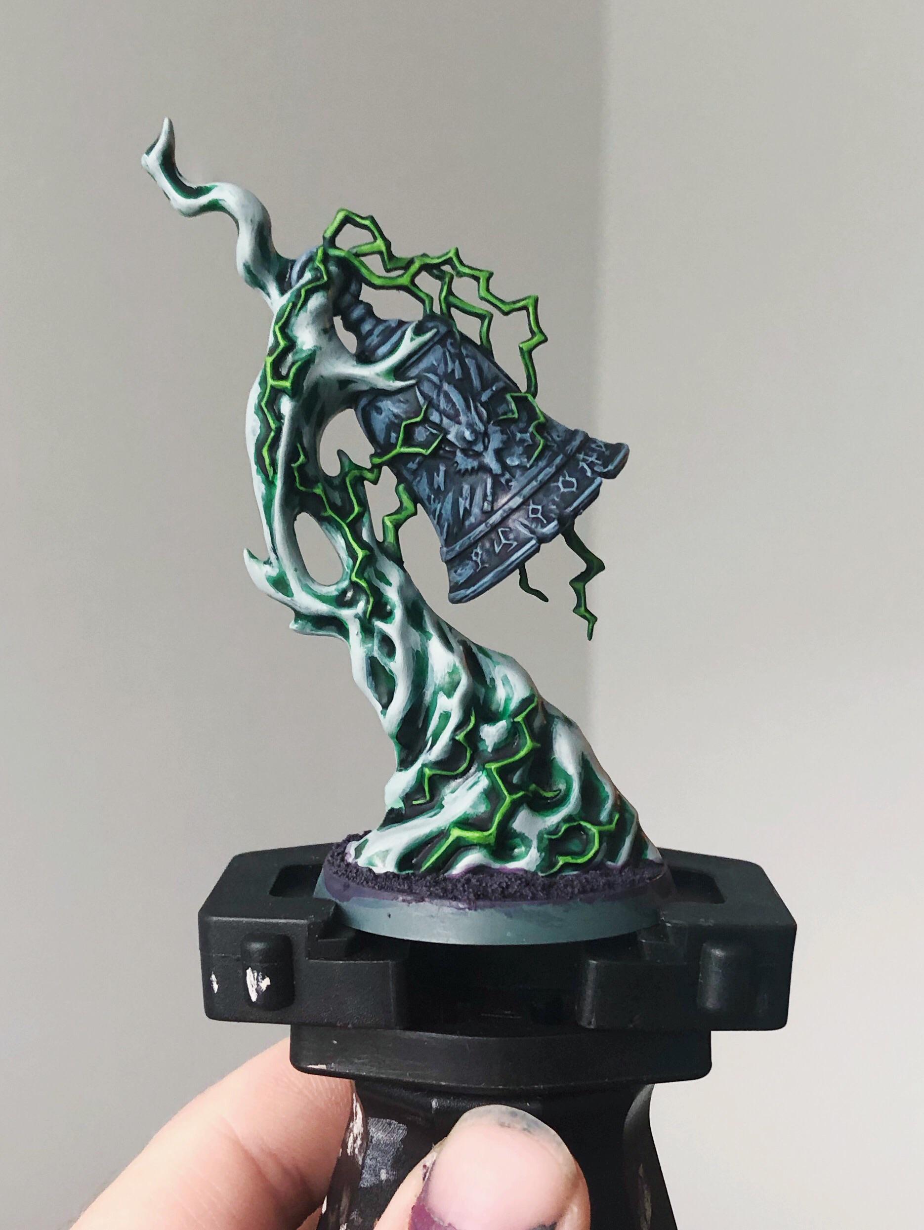 Bell of Doom! Just need to drybrush the base and paint the rim black! r/ageofsigmar